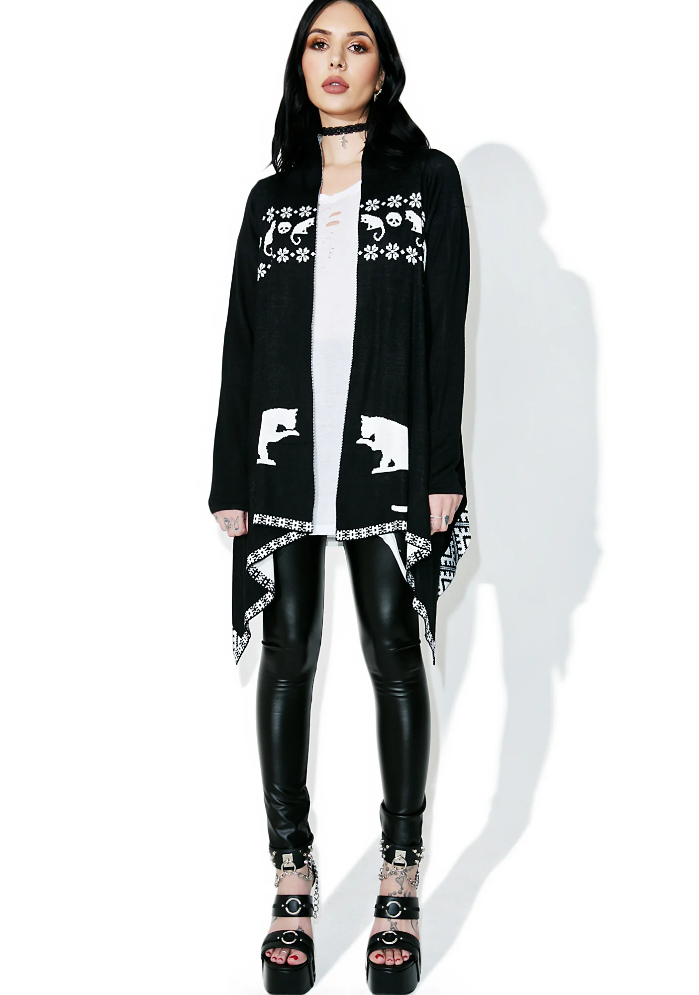 Feline Ferocity Draped Jacket - Image 5