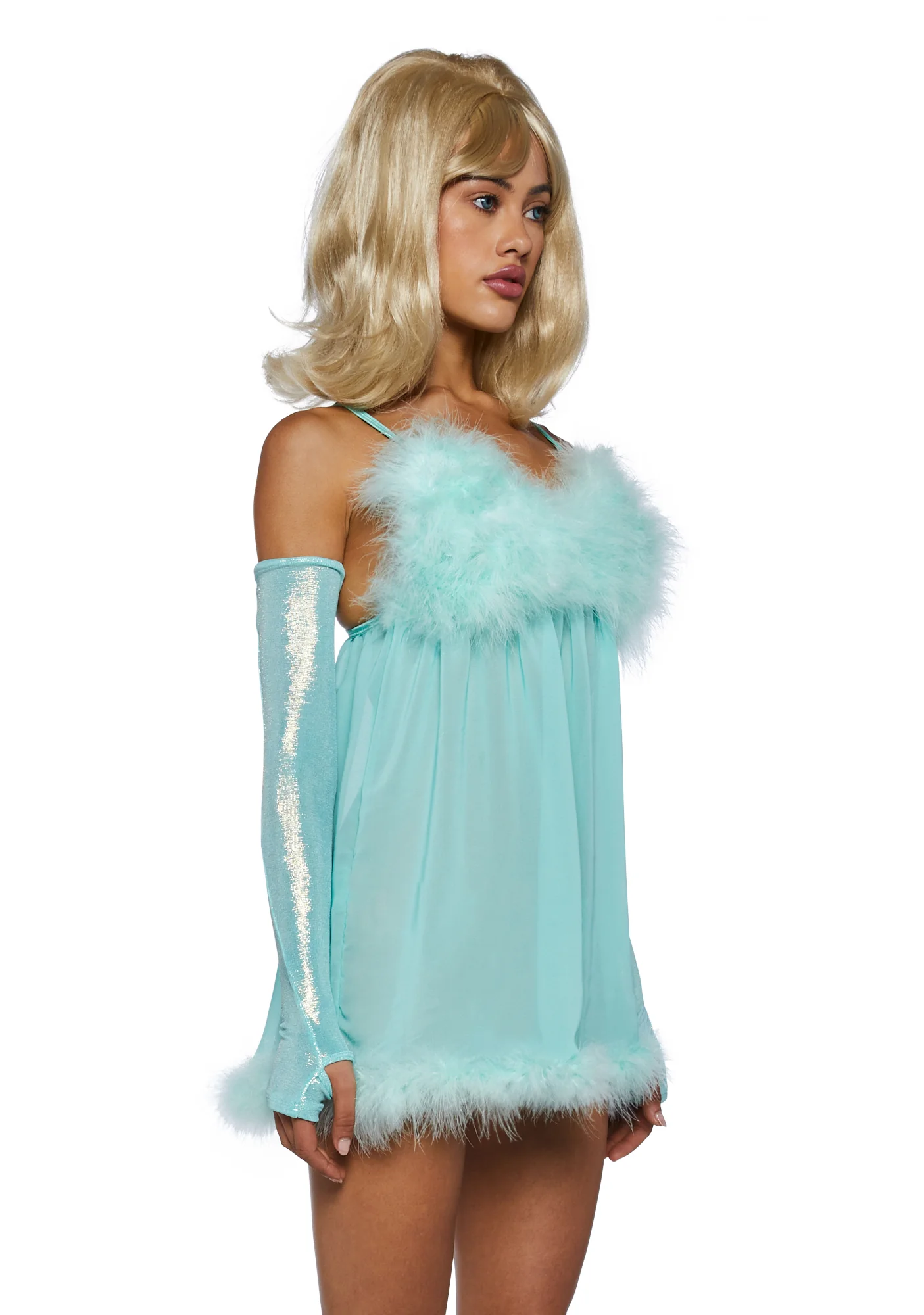 Fembot Babe Costume Set - Mint - Image 3
