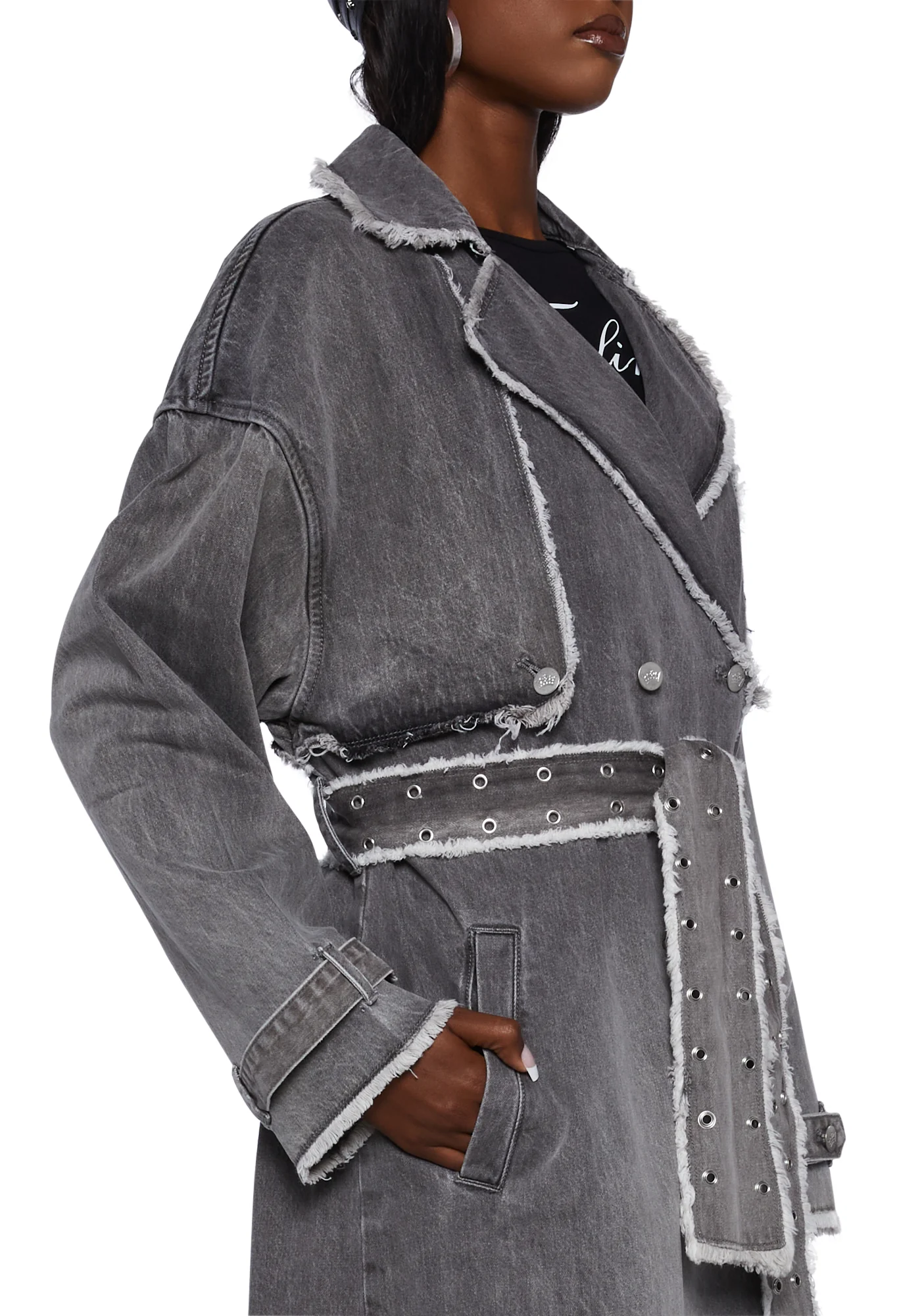 Femme Oversized Trench Coat - Image 2