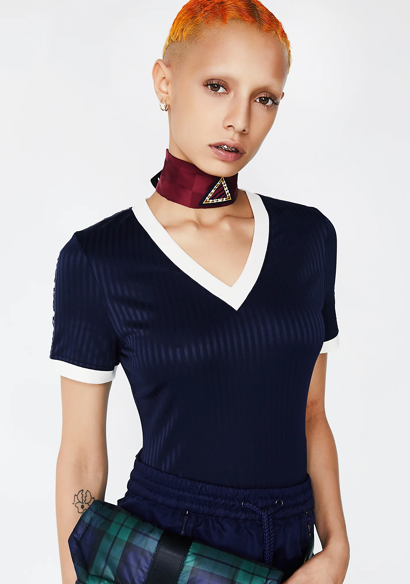 FENTY PUMA By Rihanna V-Neck Jersey Bodysuit - Image 2