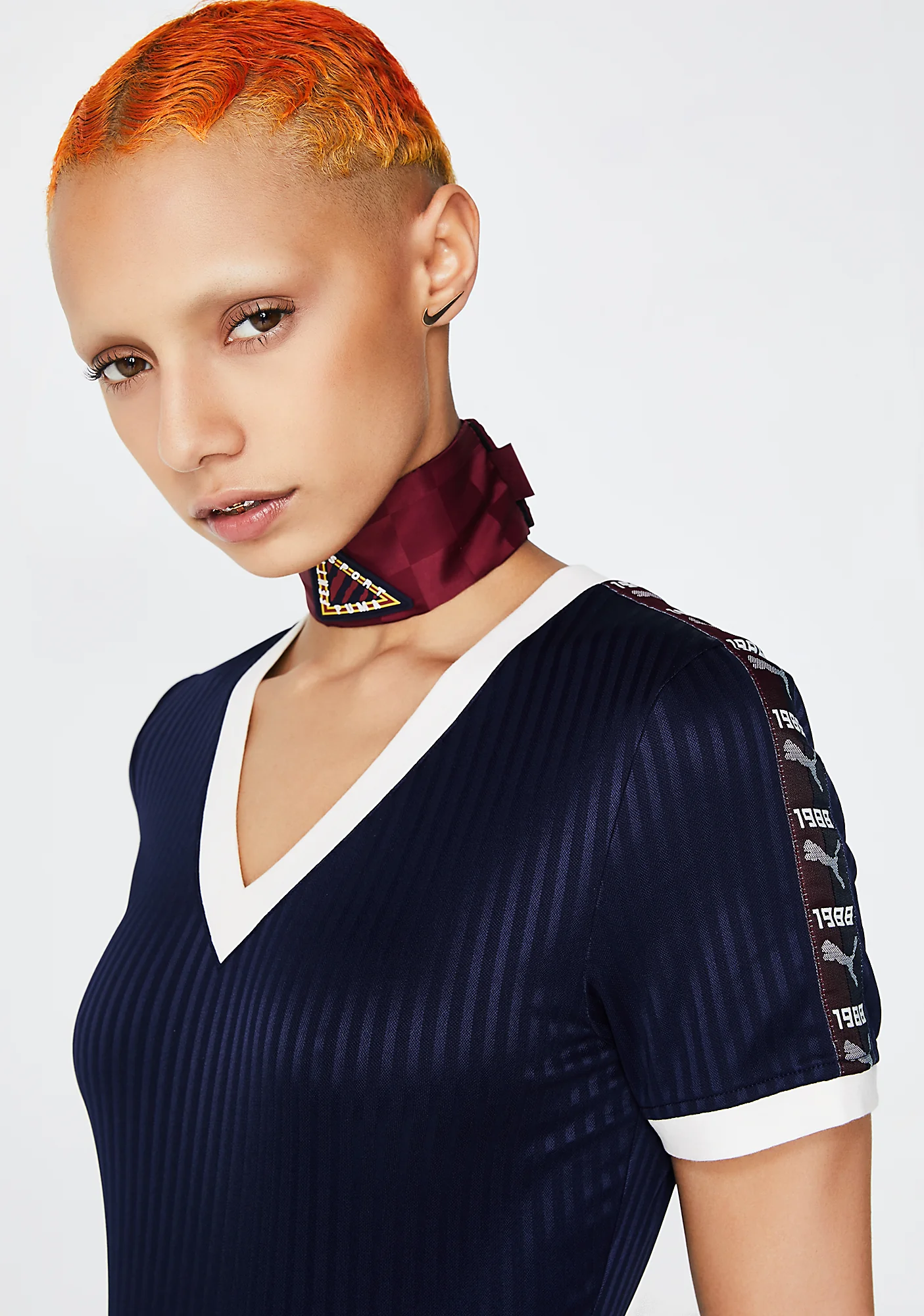 FENTY PUMA By Rihanna V-Neck Jersey Bodysuit - Image 3