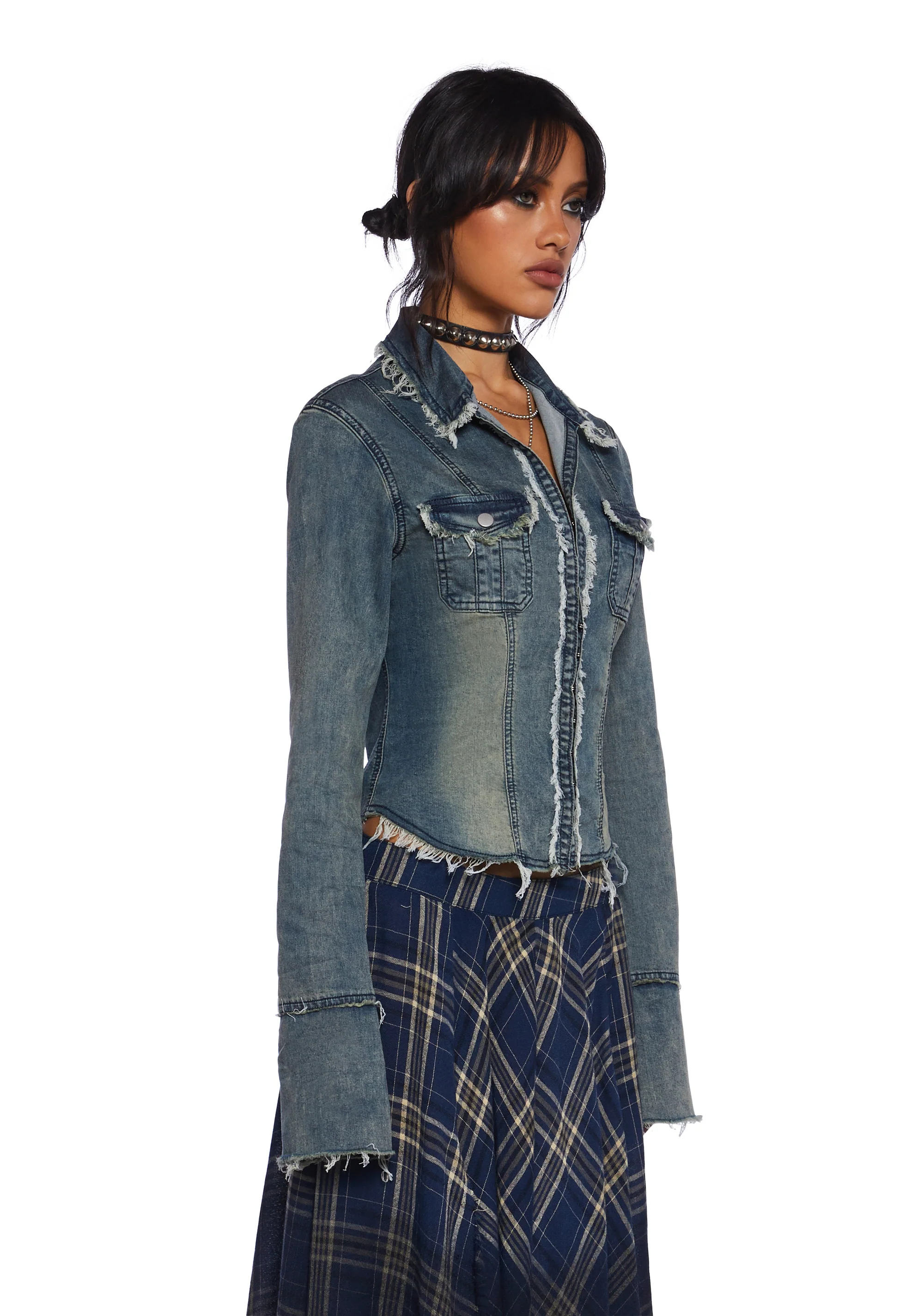 Ferris Wheel Date Denim Top - Image 3