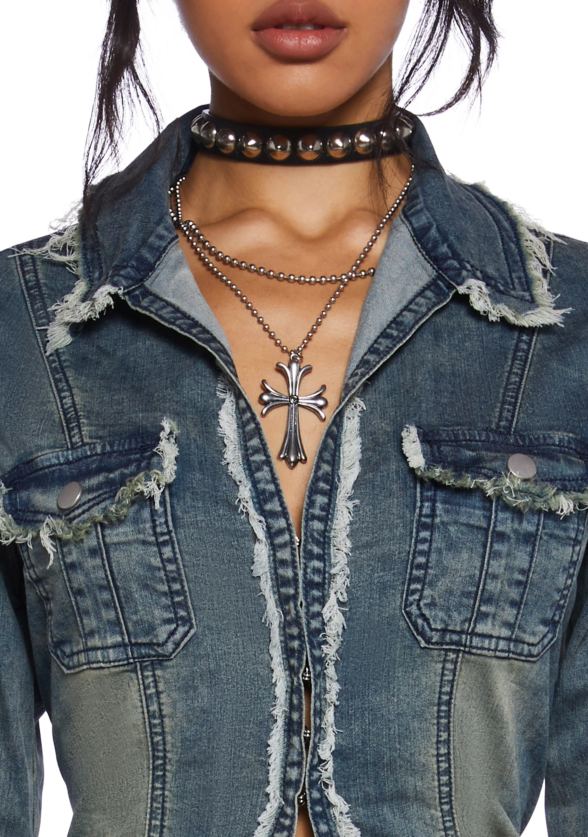 Ferris Wheel Date Denim Top - Image 5