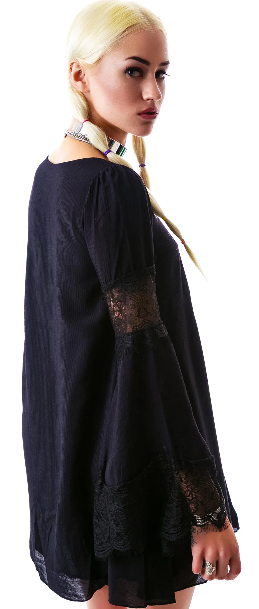 Festival Dress - Black - Image 2