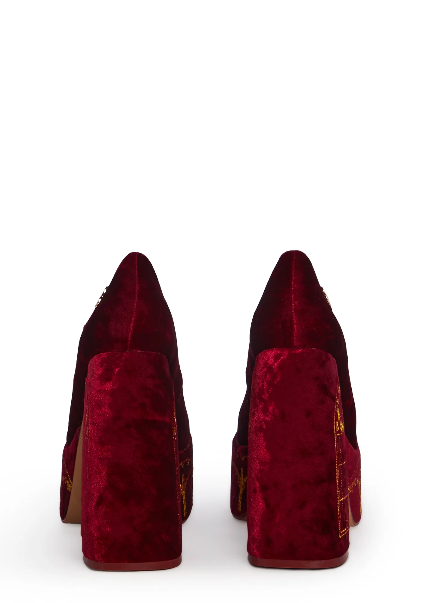 Feudal Fantasy Playboy Crushed Velvet Heels - Image 4