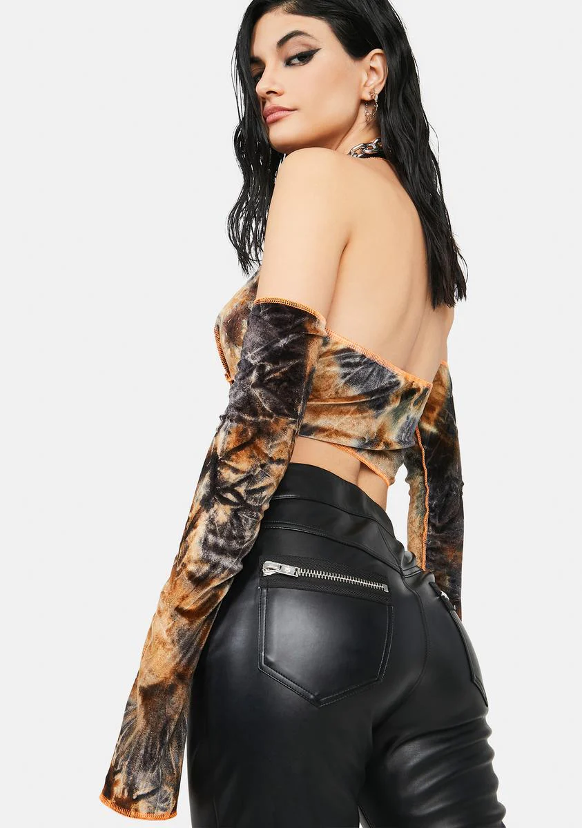 Fierce Encounter Tie Dye Halter Top - Image 4