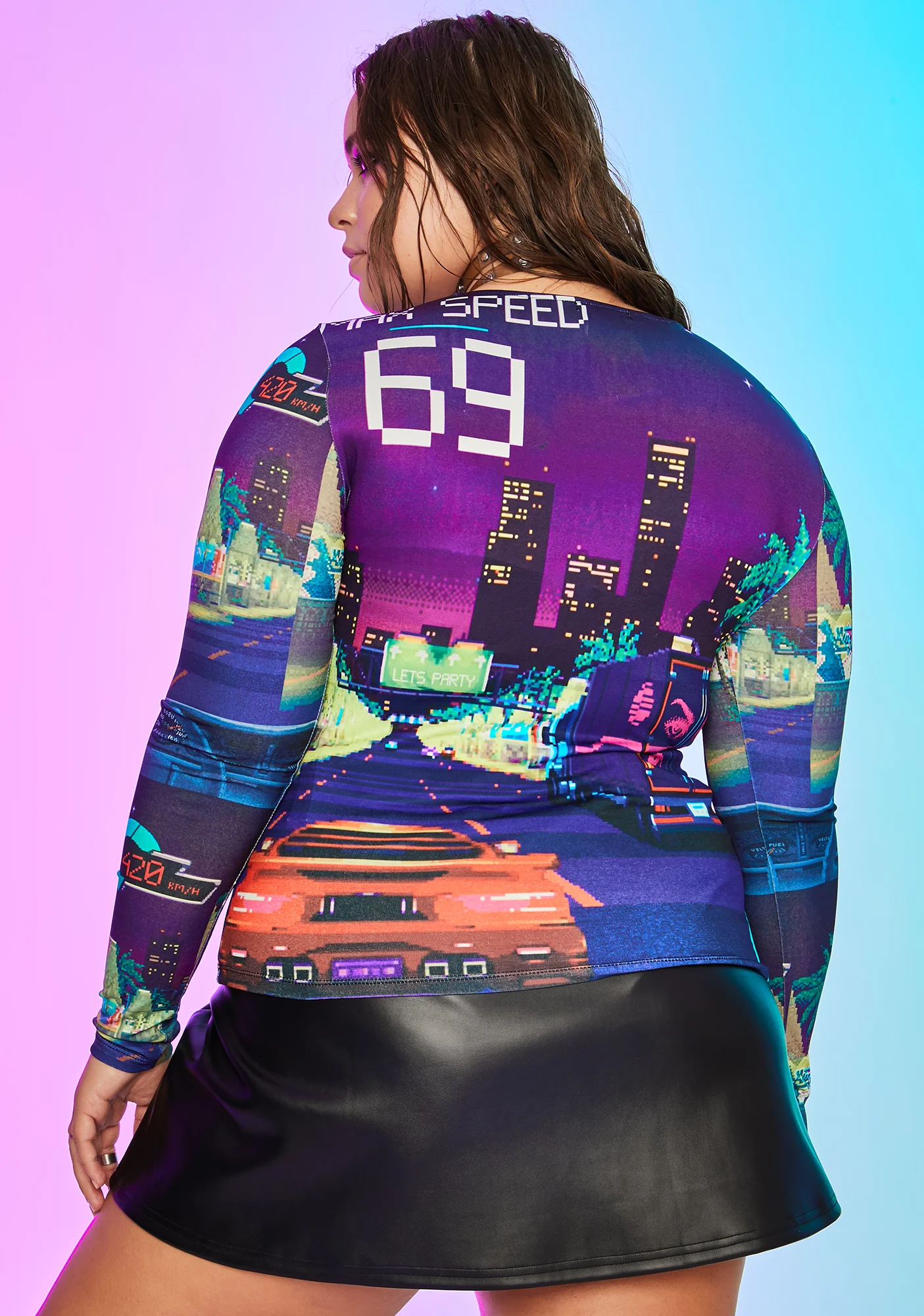 Fierce Midnight Rider Graphic Tee - Image 4