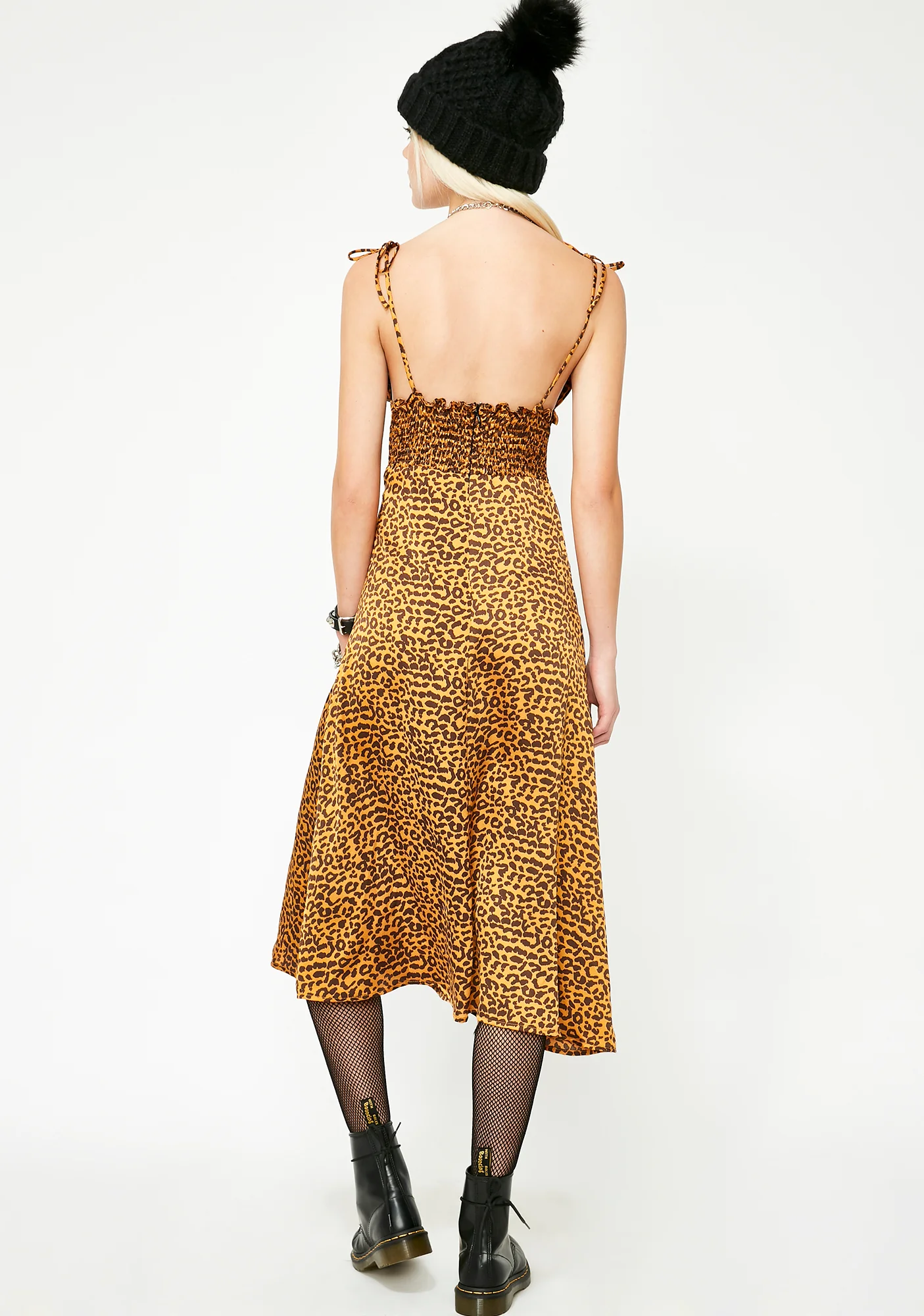 Fiery Feline Slip Dress - Image 6