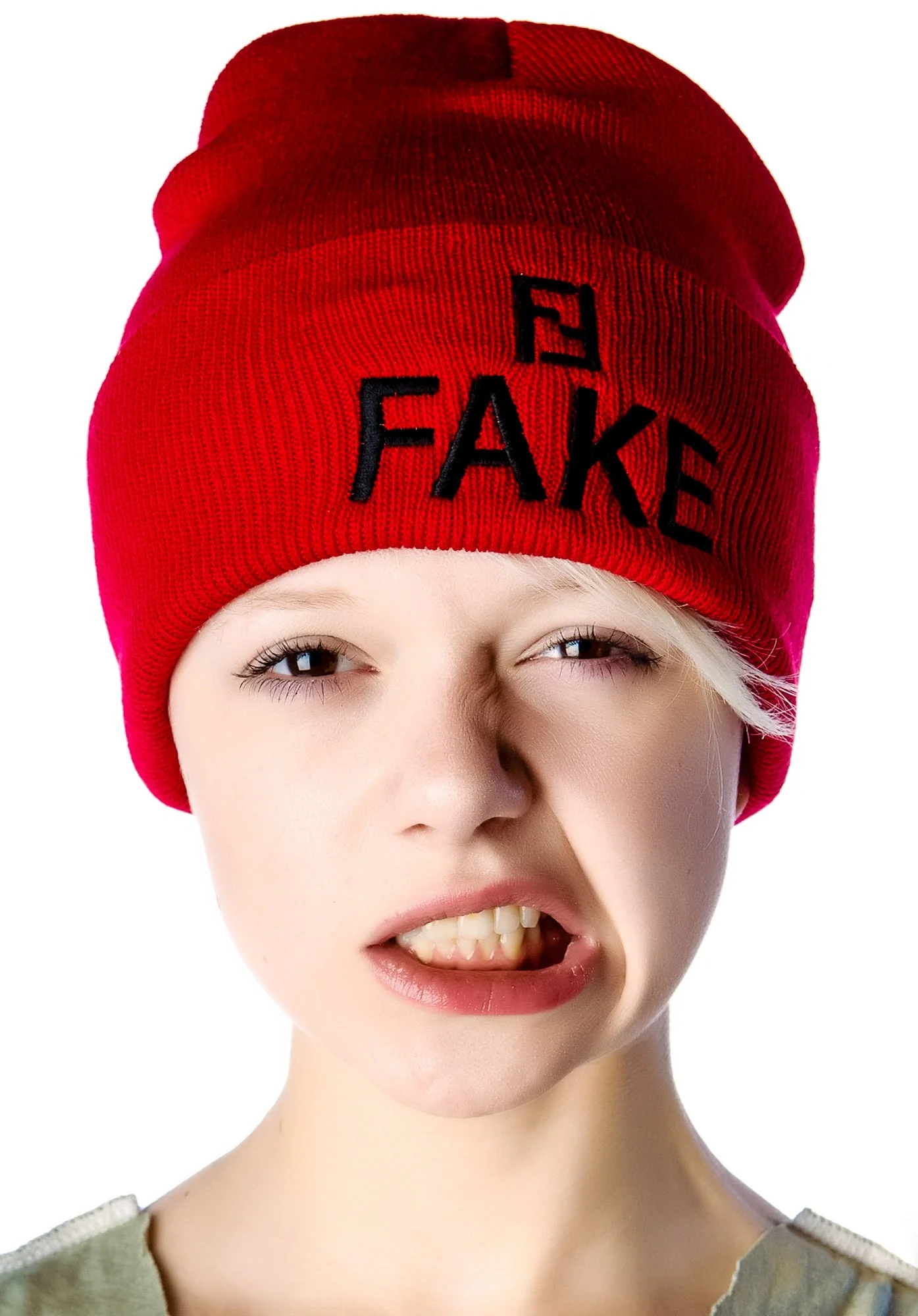 F'in Fake Beanie - Orange - Image 2