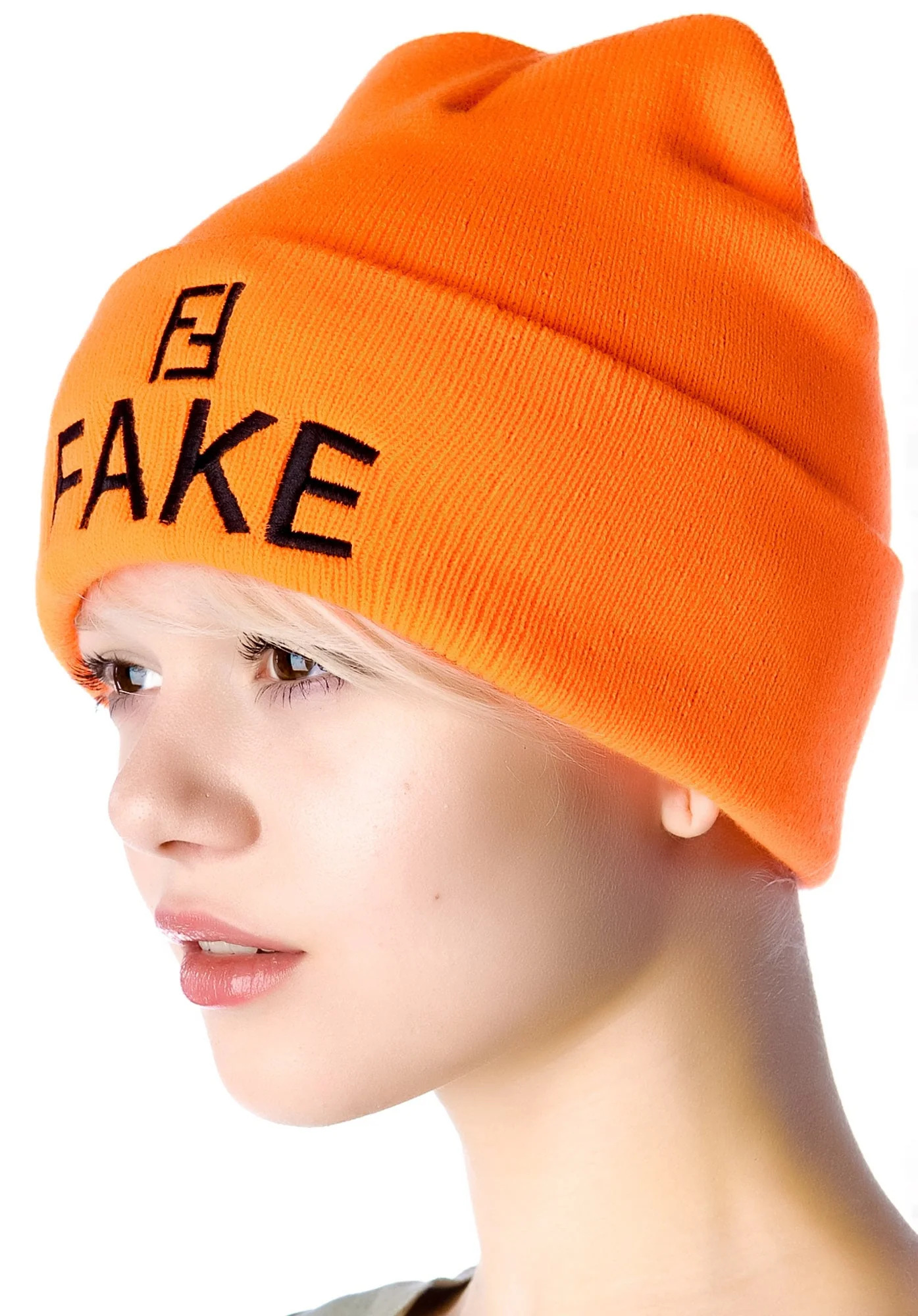 F'in Fake Beanie - Orange - Image 6