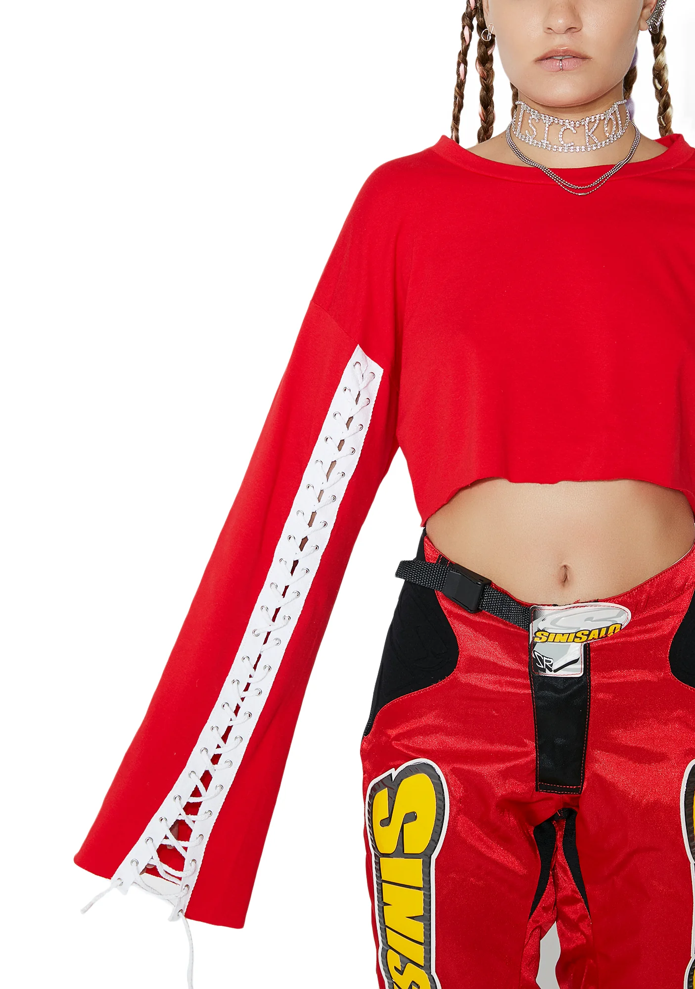 Finish Line Lace-Up Sweatshirt - Image 2