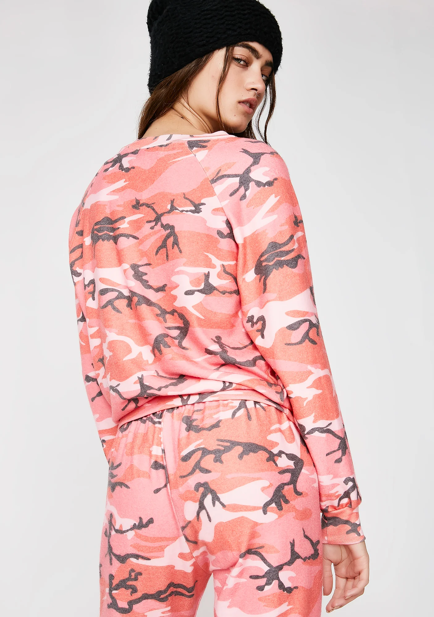 Fire Camo Junior Sweatshirt - Image 4