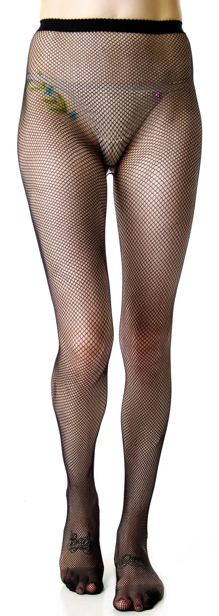 Fishnet Back Seam Tights - Image 3
