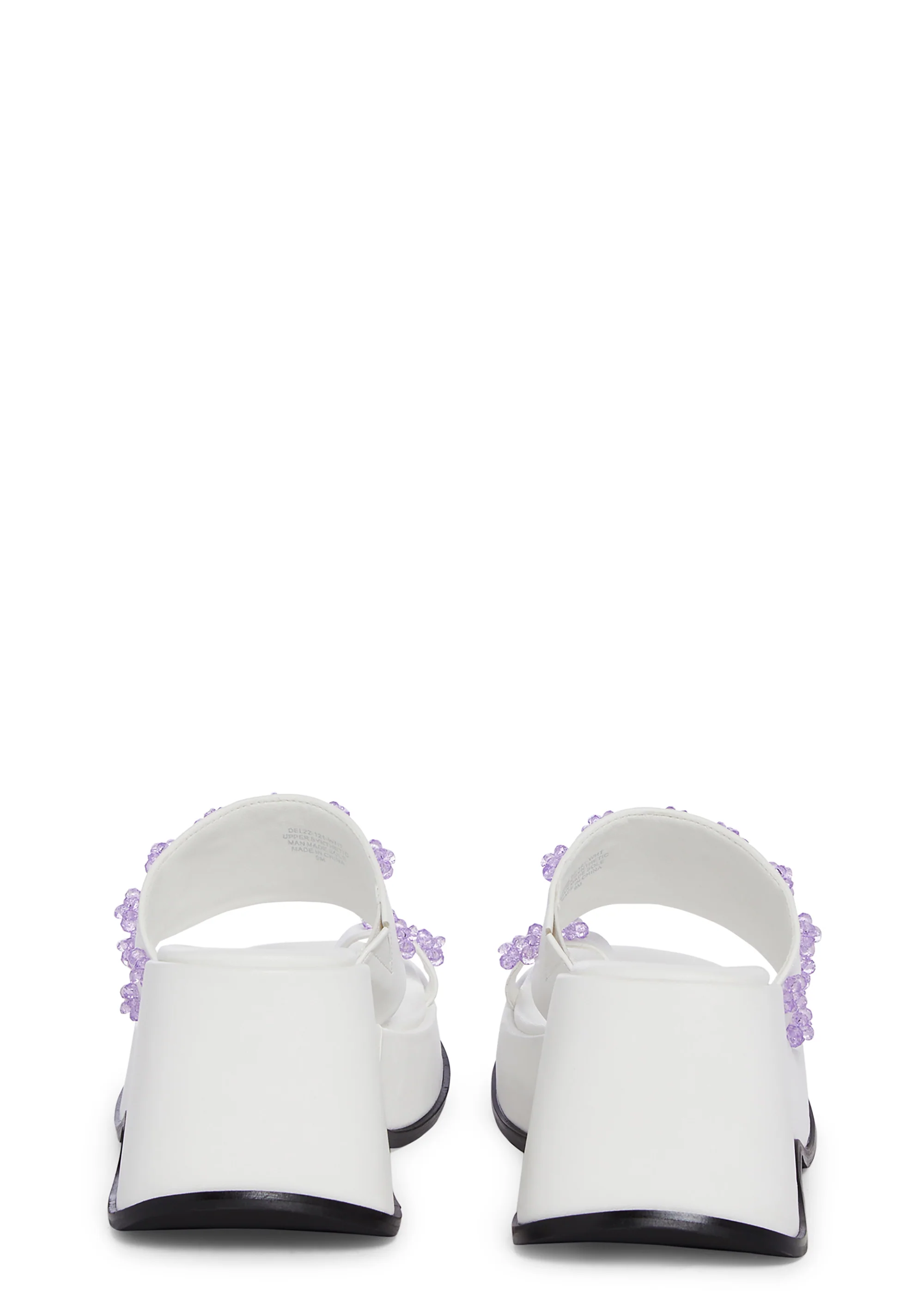 Five Star Stay Platform Sandals - White - Image 4