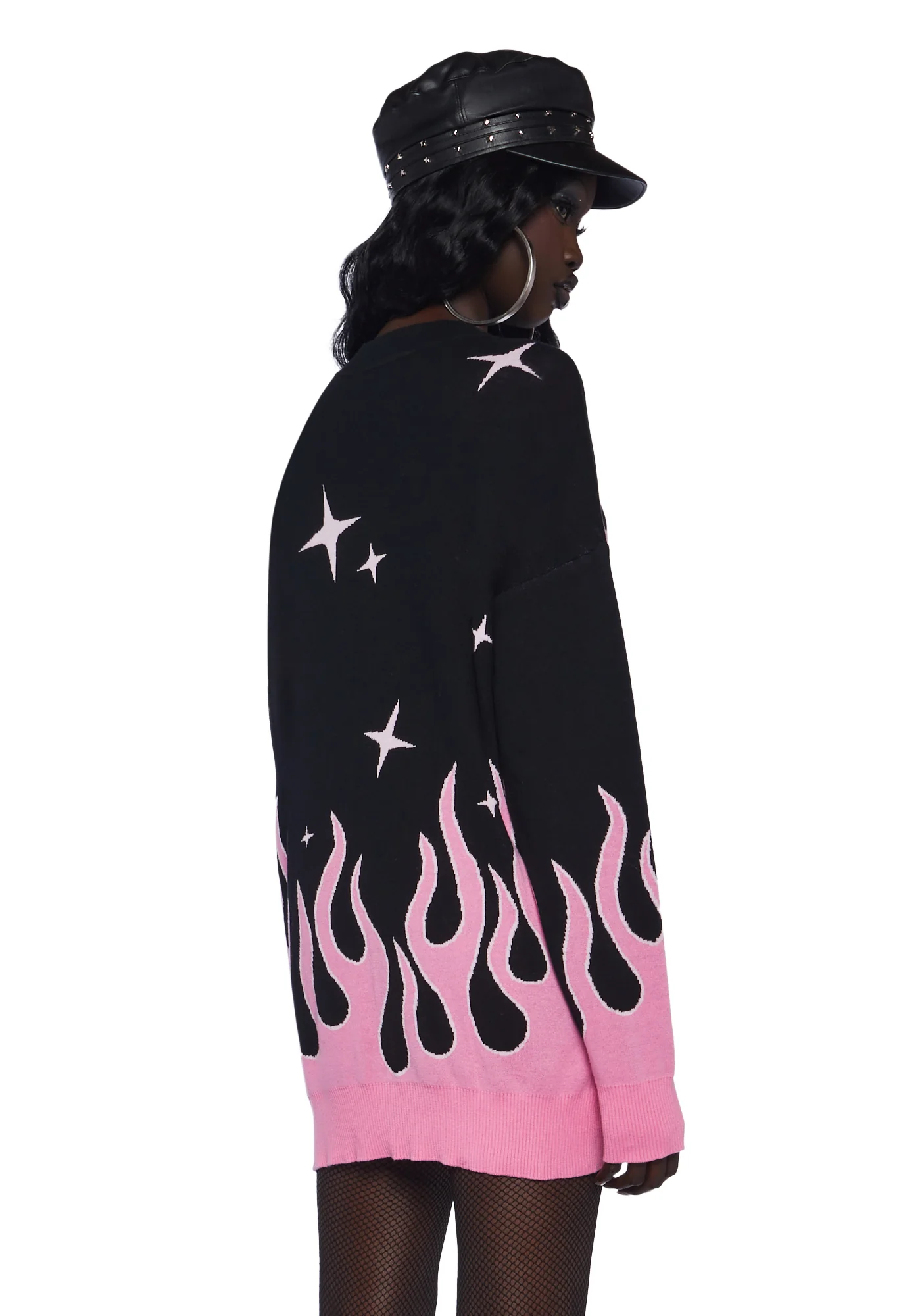 Flame N’ Hotties Oversized Sweater - Image 4