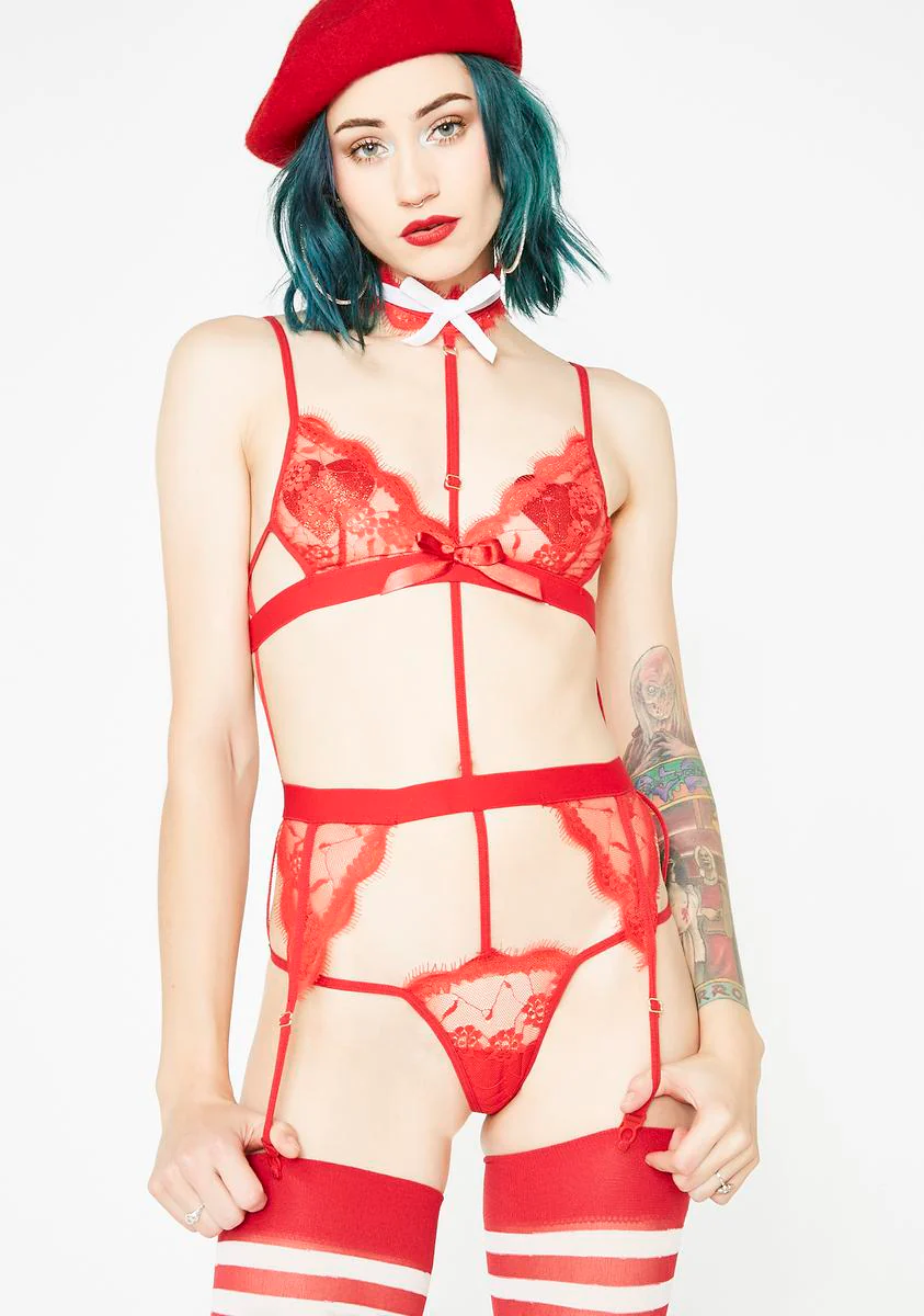 Flamin' Bb Garter Teddy - Image 4