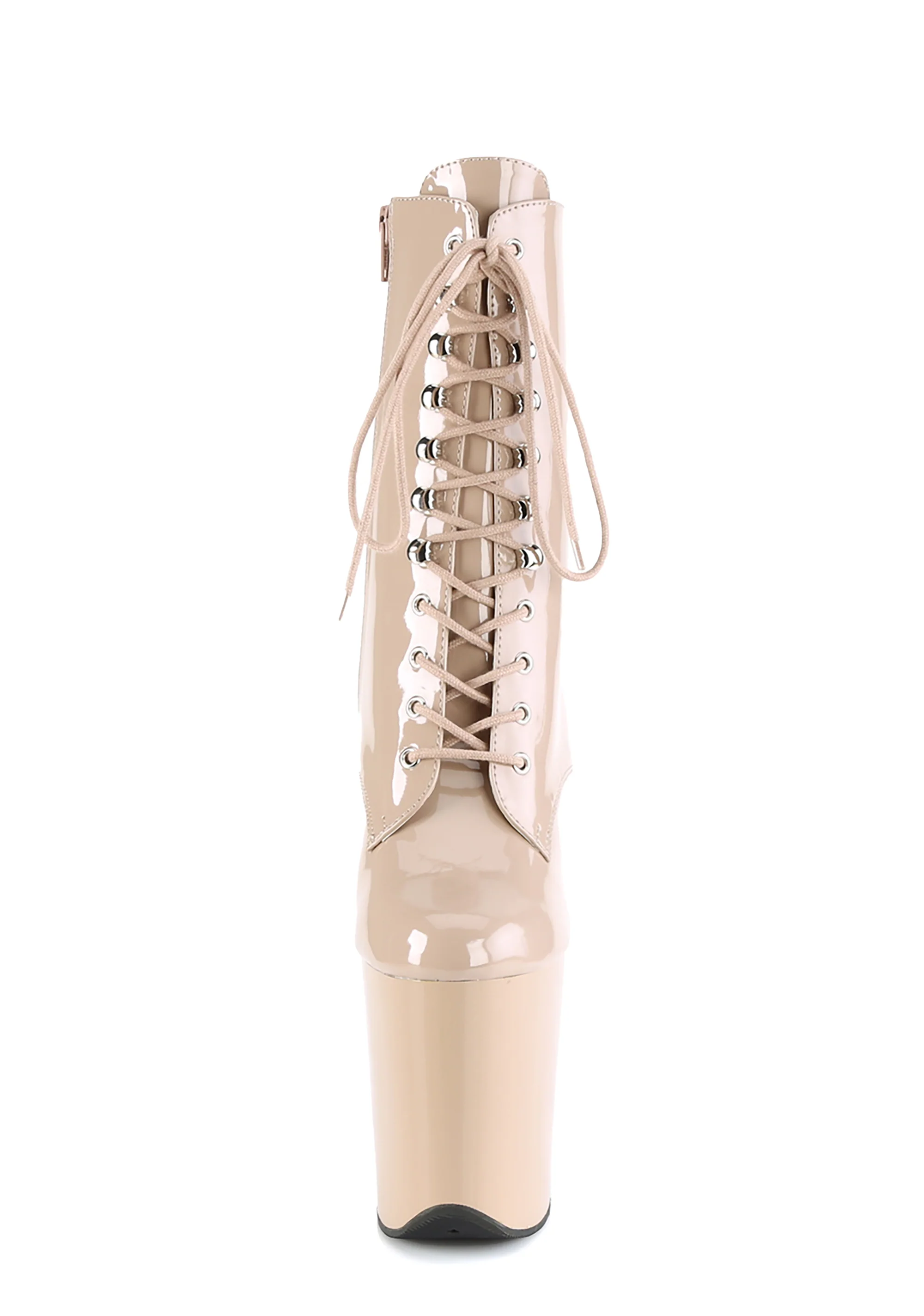 Flamingo-1020 Platform Ankle Boots-Nude - Image 2