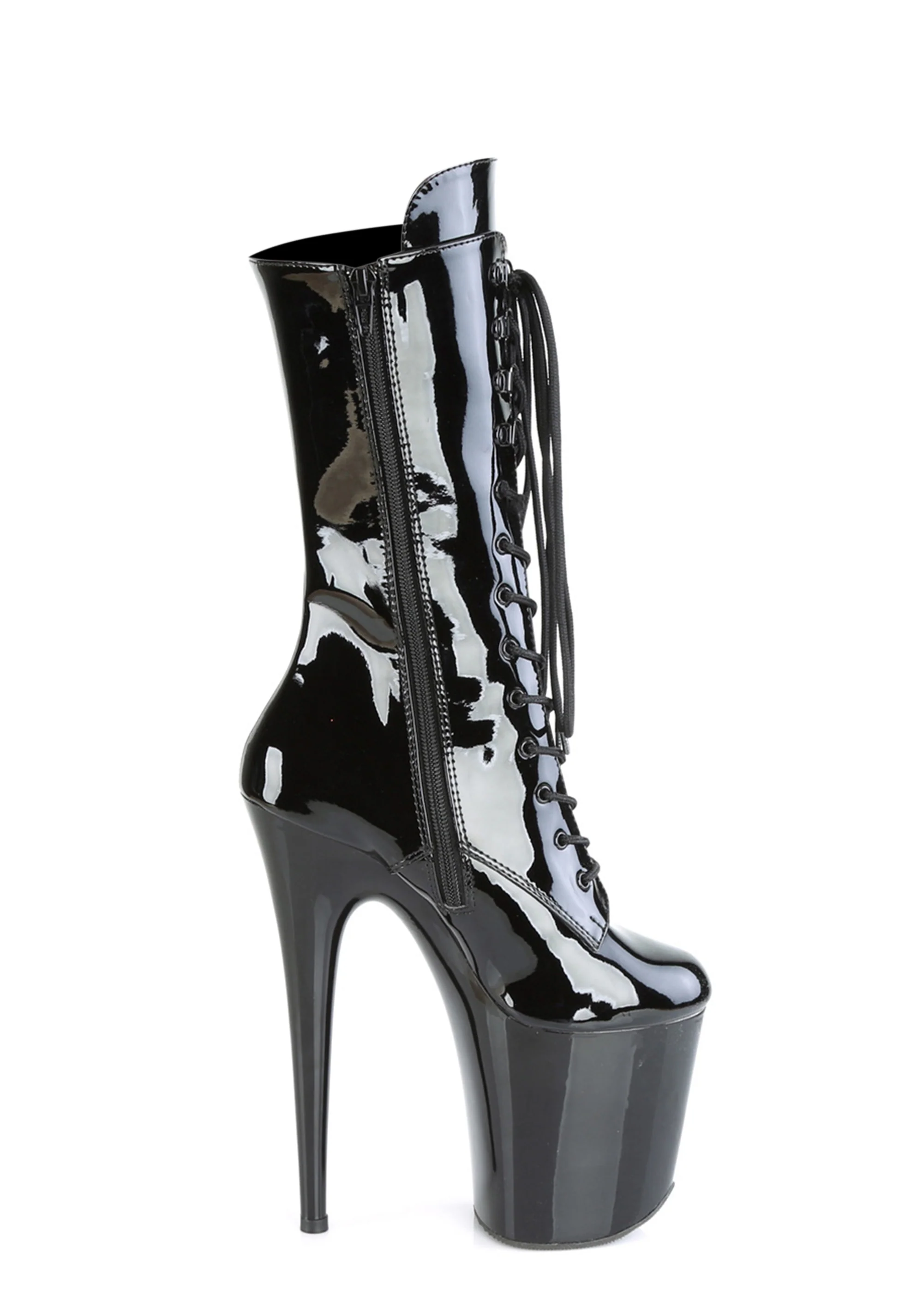 Flamingo-1050 Platform Mid-Calf Boots-Black - Image 3