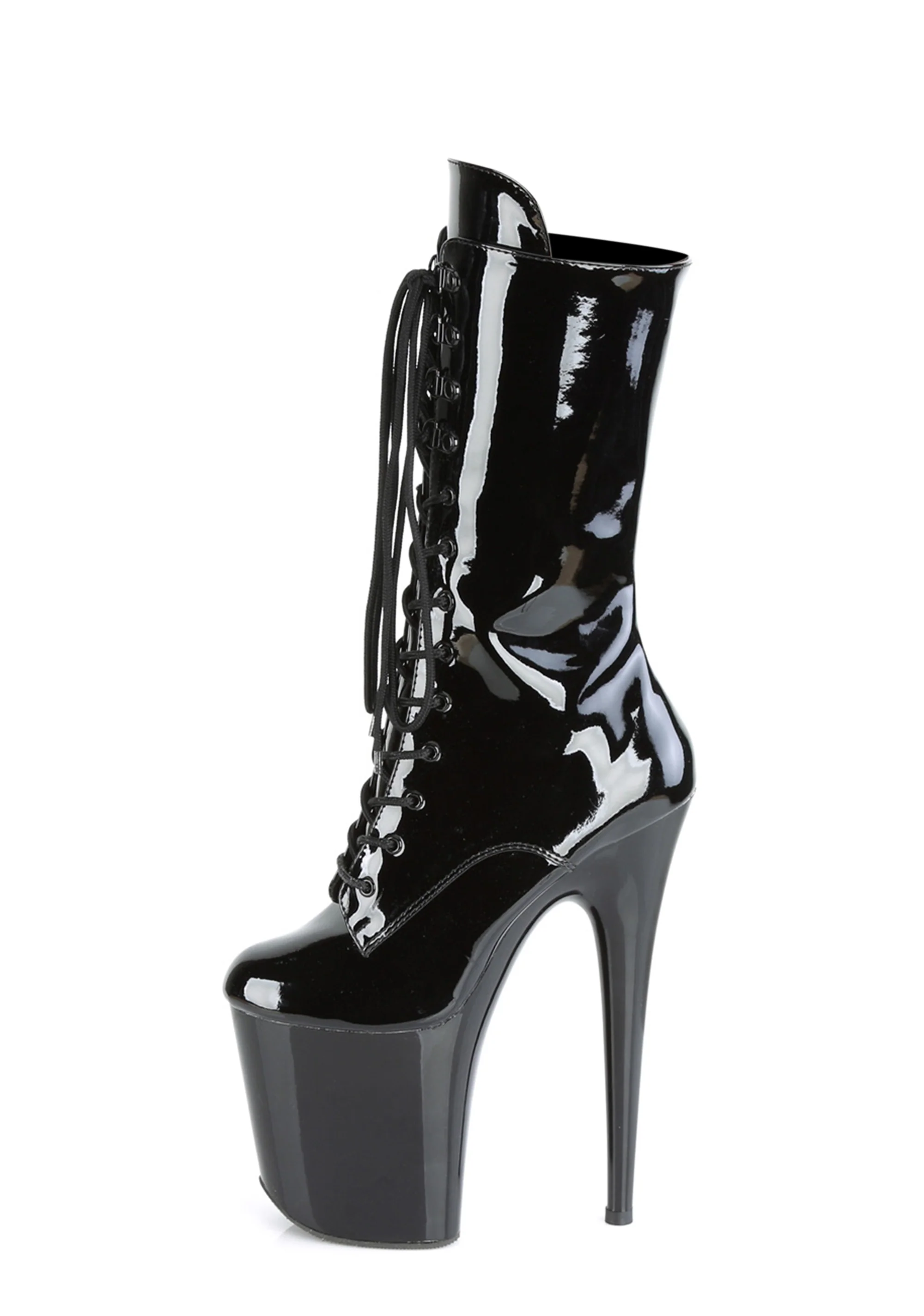 Flamingo-1050 Platform Mid-Calf Boots-Black - Image 4