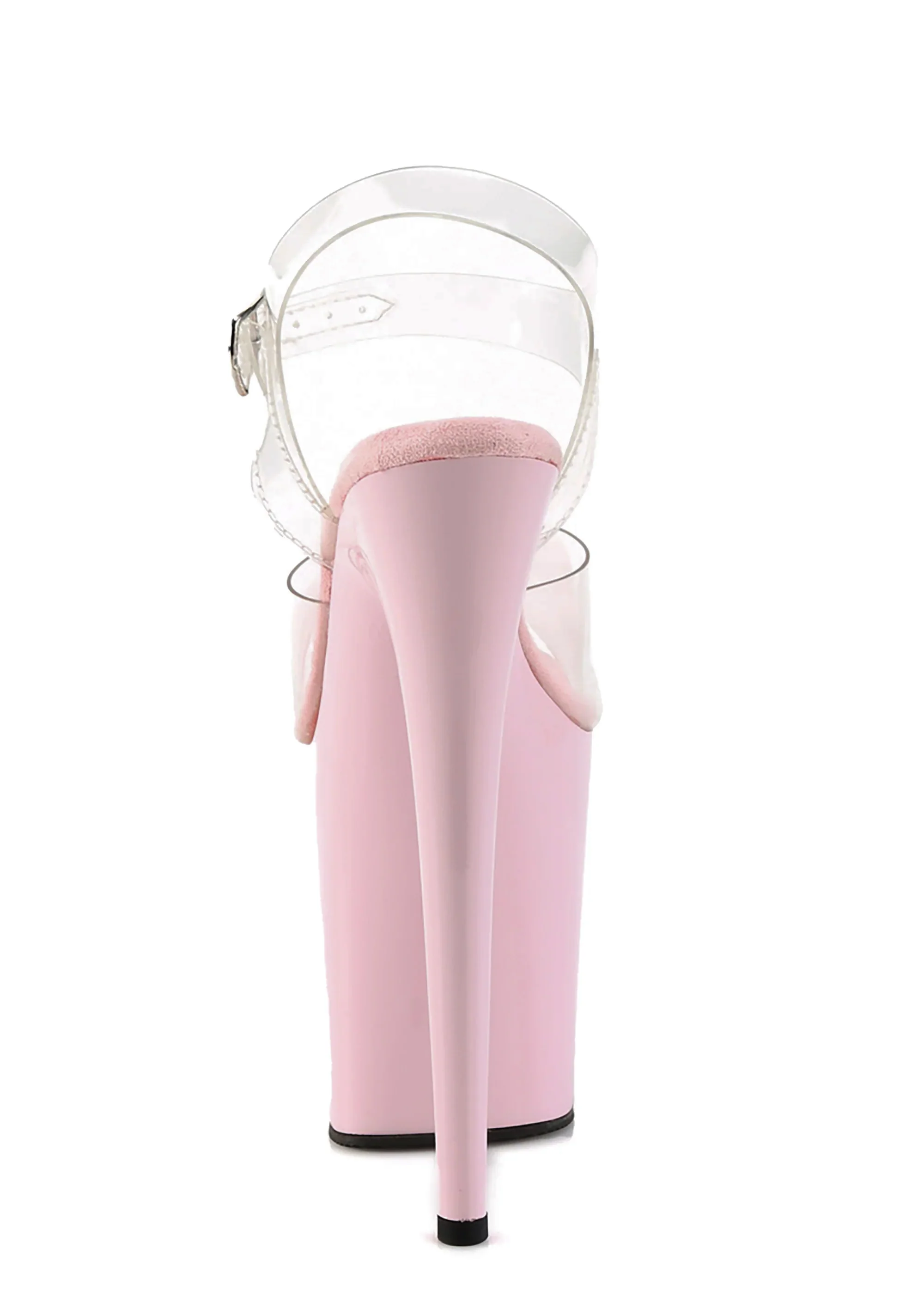Flamingo-808 Platform Ankle Strap Sandals-Baby Pink - Image 4