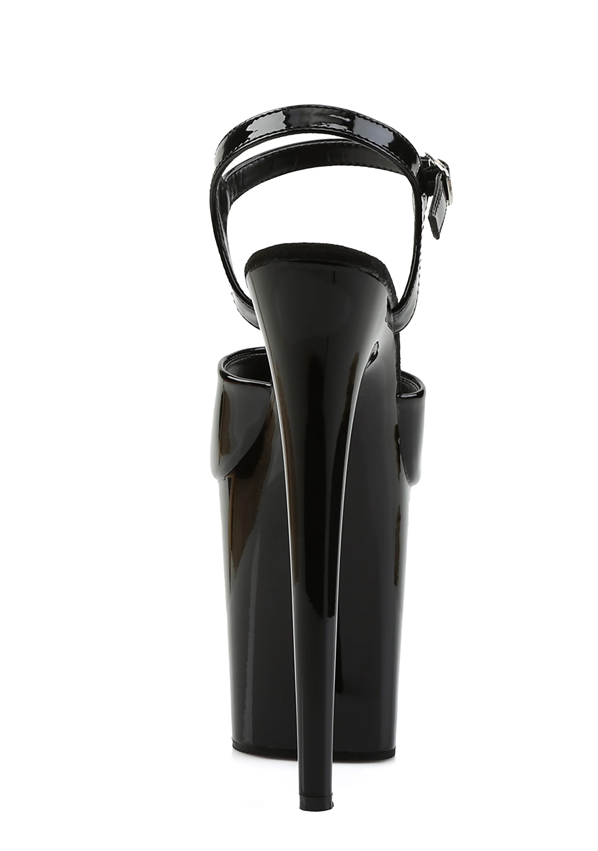Flamingo-809 Platform Ankle Strap Sandals-Black - Image 4