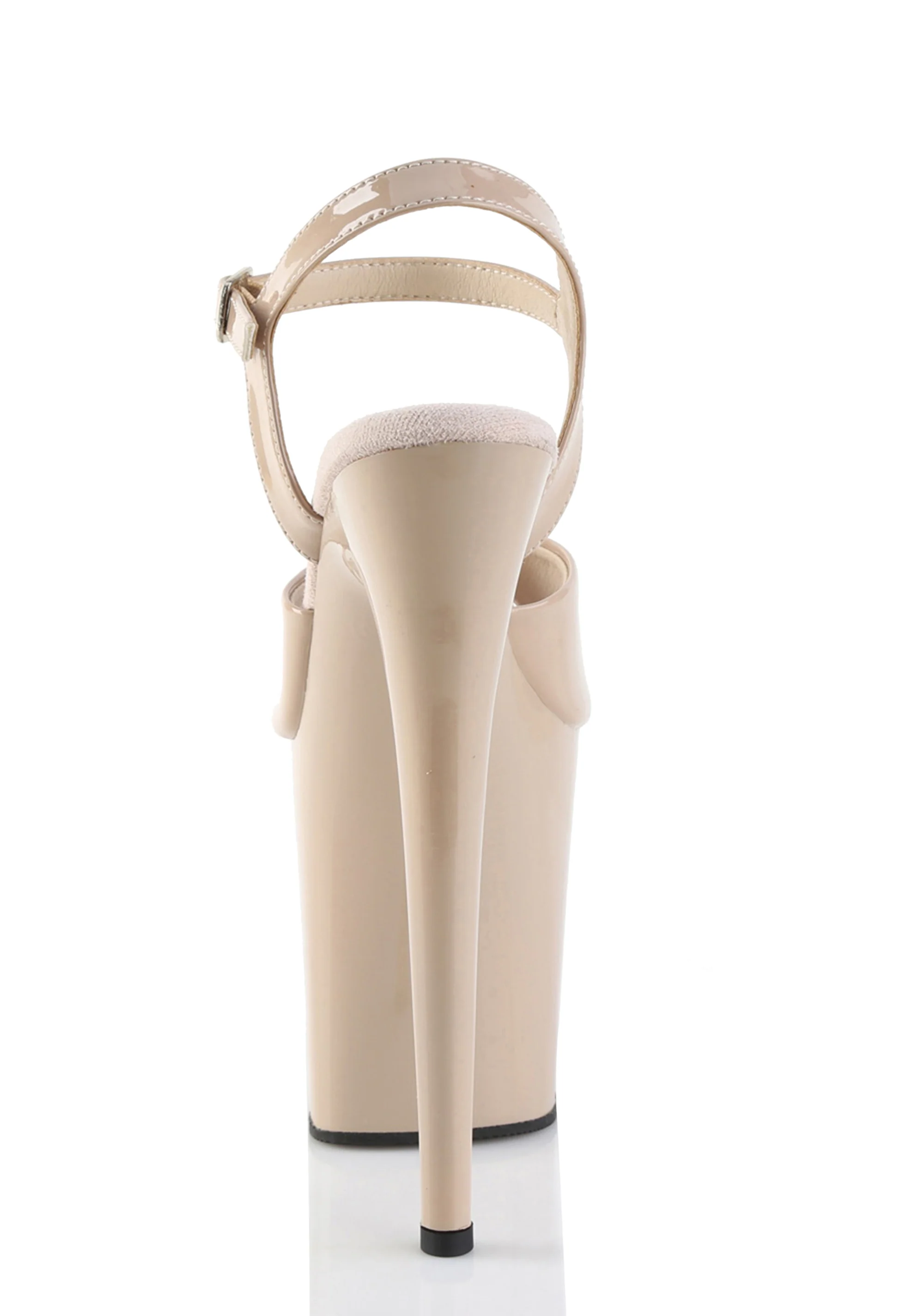 Flamingo-809 Platform Ankle Strap Sandals-Nude - Image 4