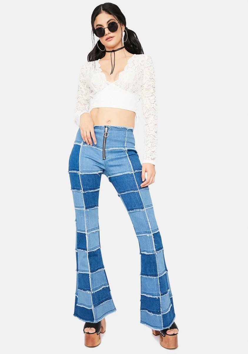 Flash Of Fantasy Lace Crop Top - Image 3