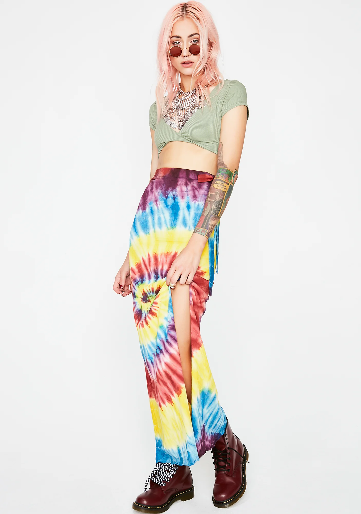 Flashback Feelin' Tie Dye Skirt - Image 4