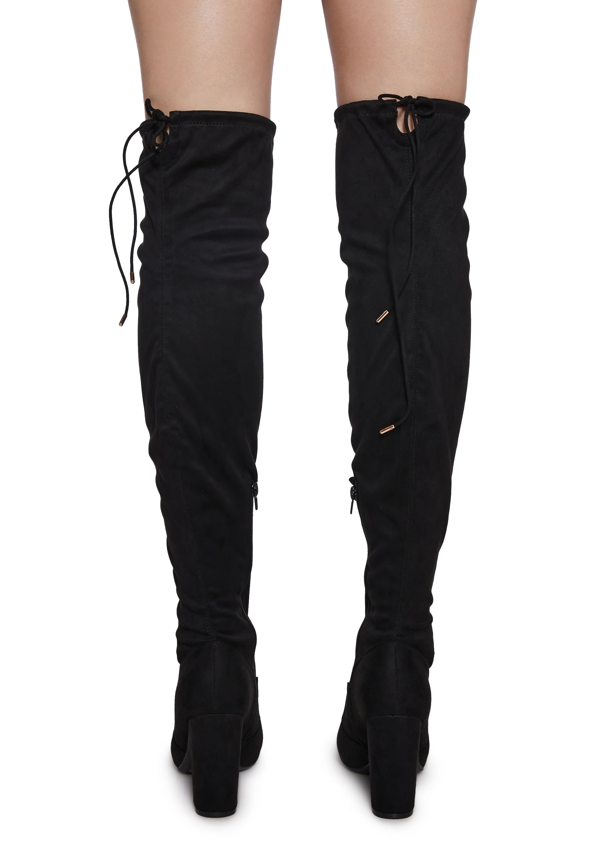 Flashy Guarantee Faux Suede Boots - Image 4