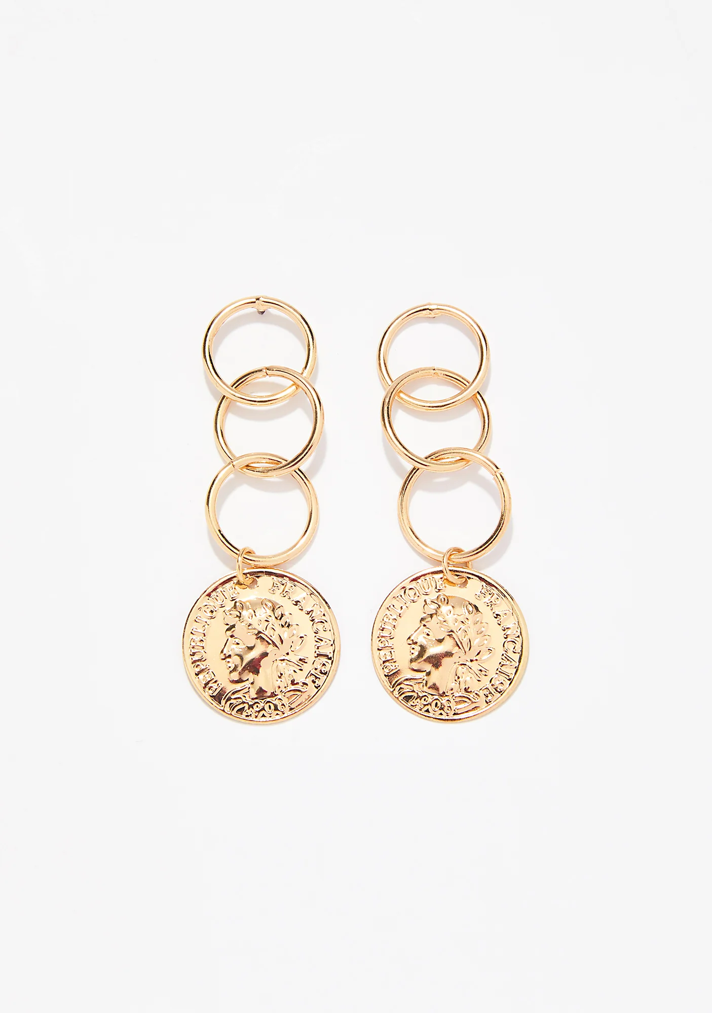 Flip A Coin Dangle Earrings - Image 2