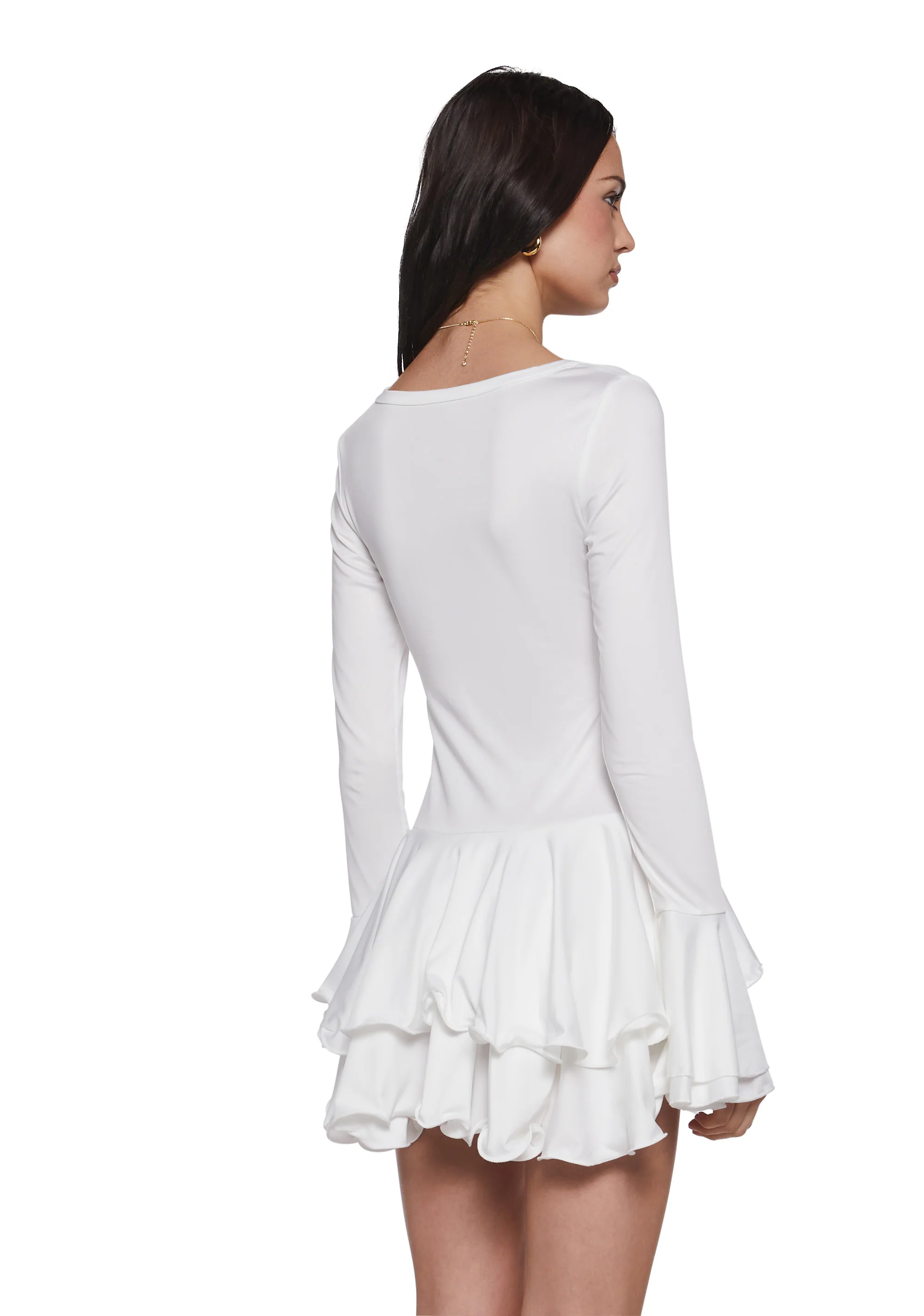 Flirty Days Mini Dress - White - Image 4