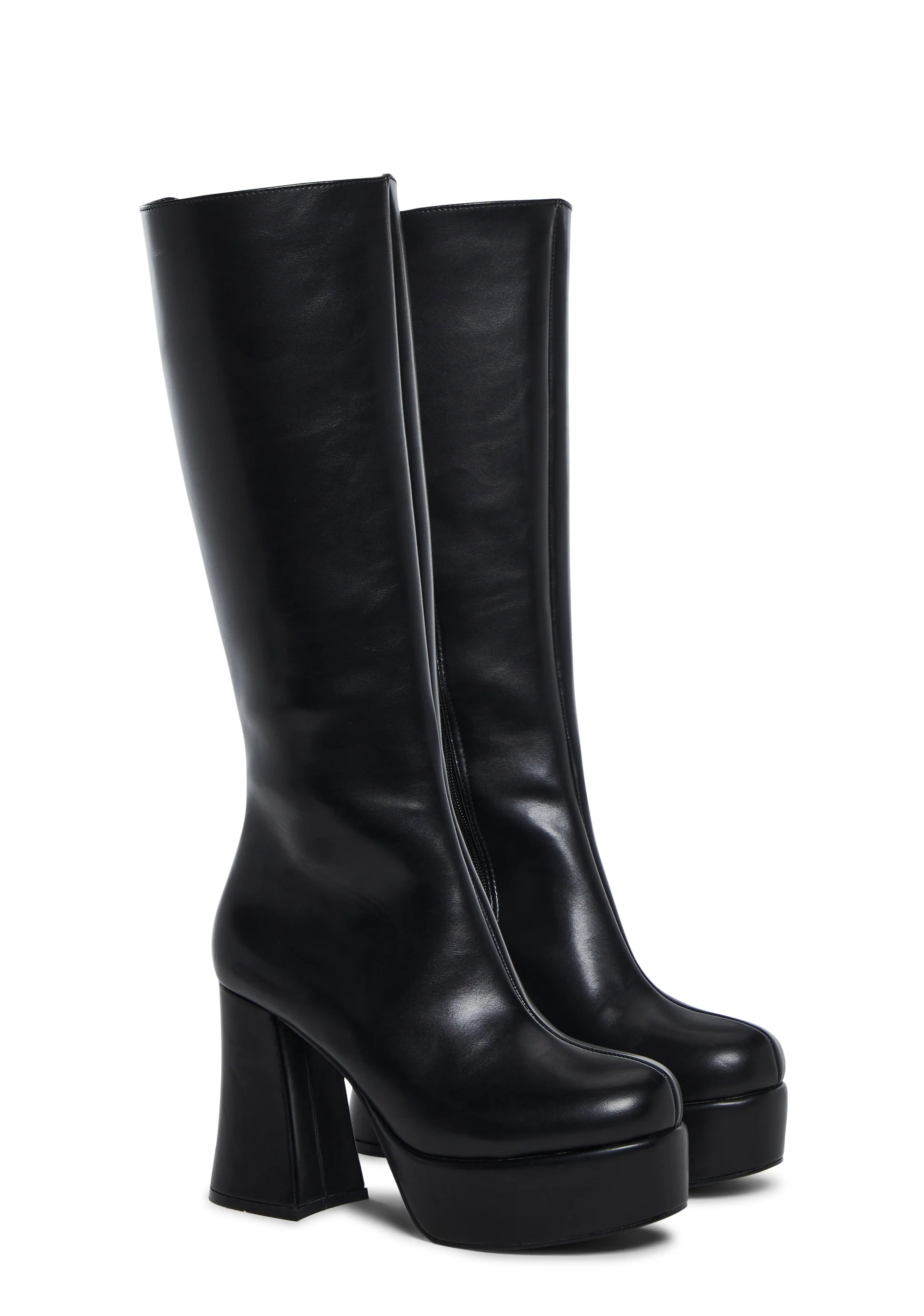 Flirty Flair Go Go Boots - Black - Image 3
