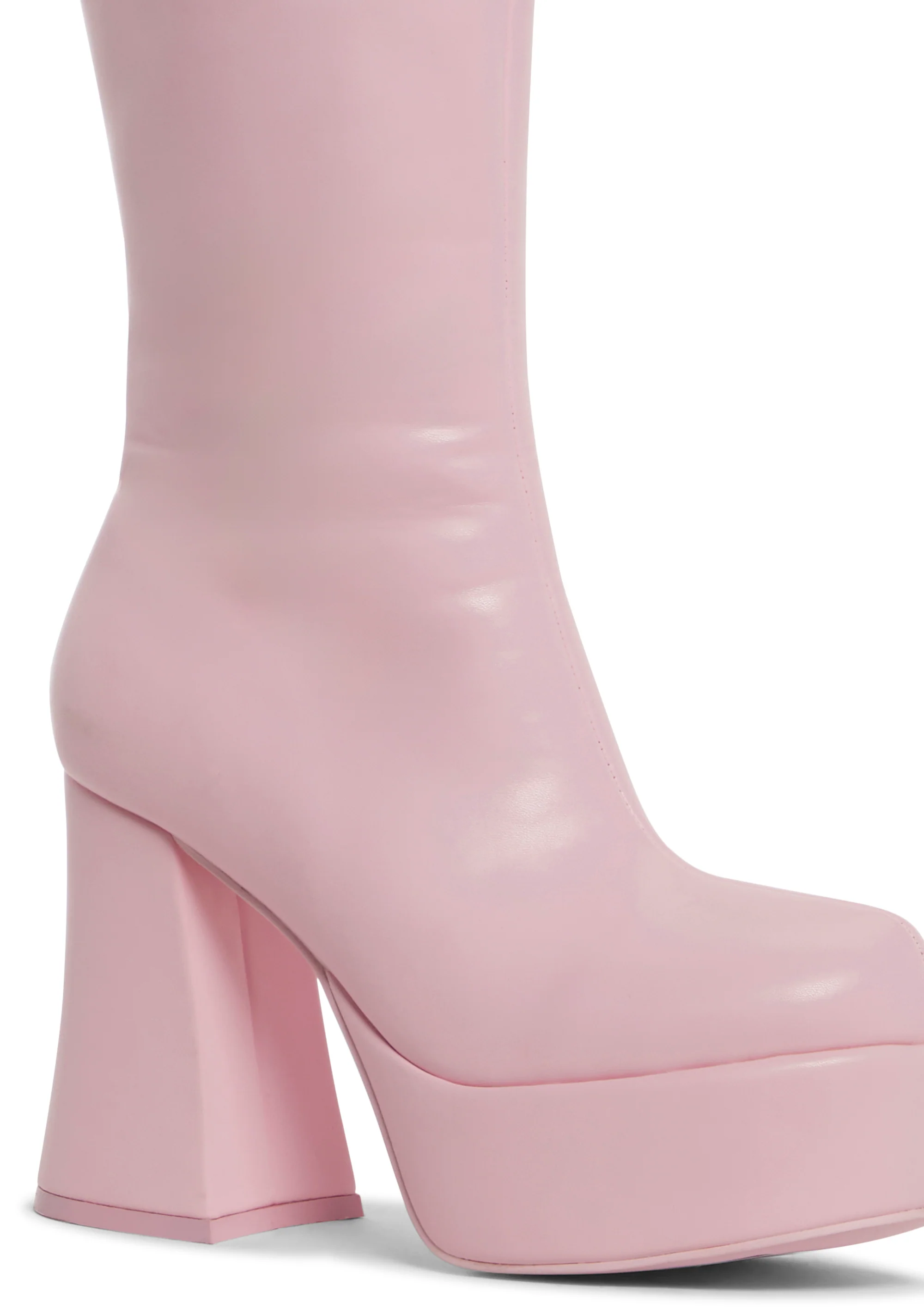 Flirty Flair Go Go Boots - Pink - Image 2