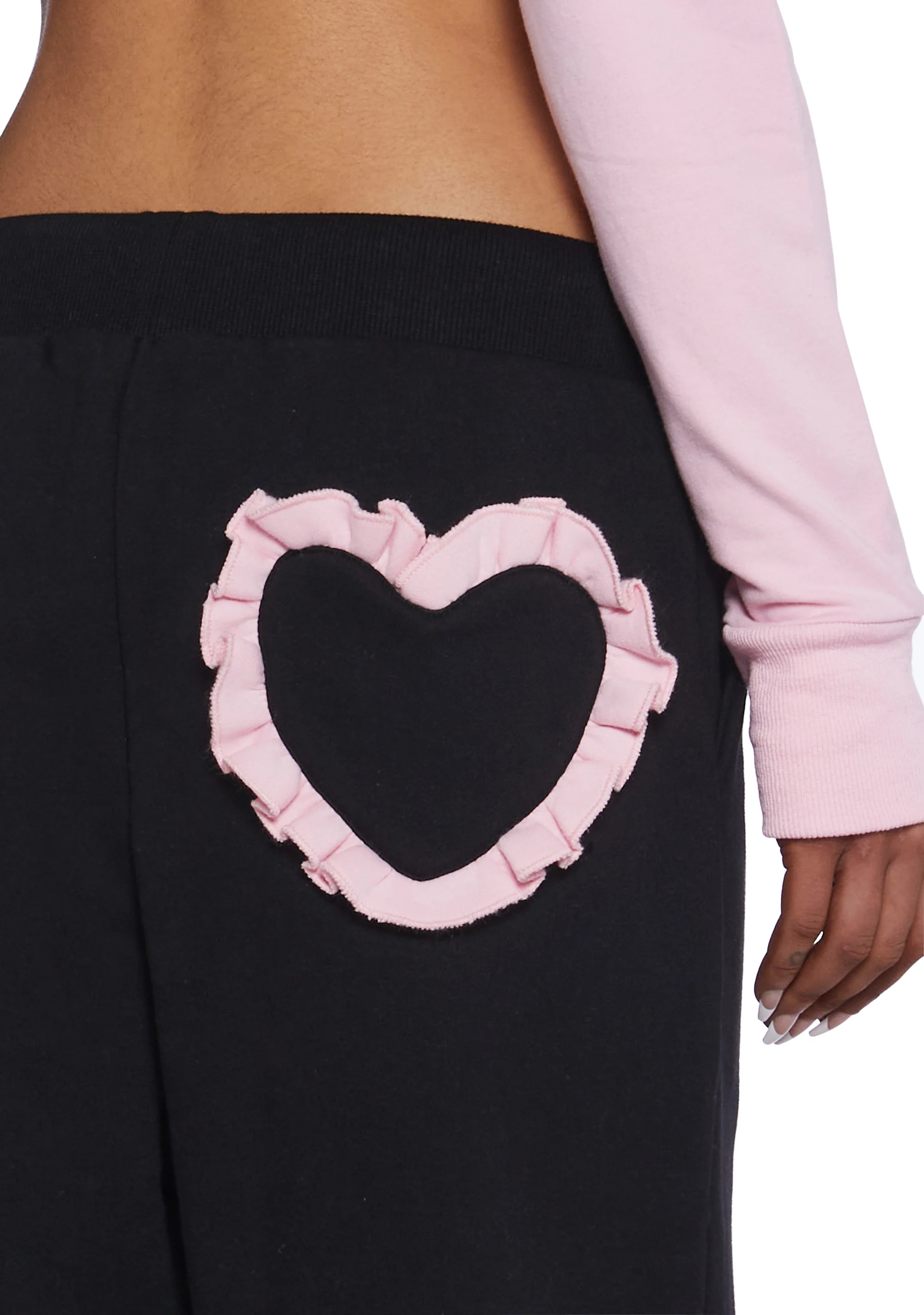 Flirty Kiss Jogger Sweatpants - Black - Image 5