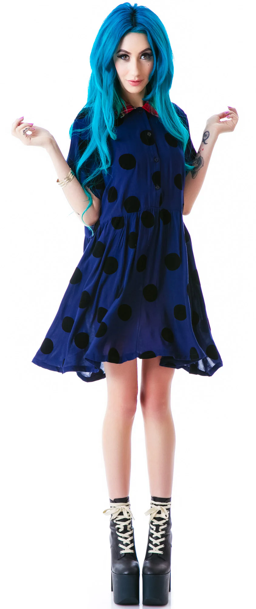 Floka Dot Dress - Image 4