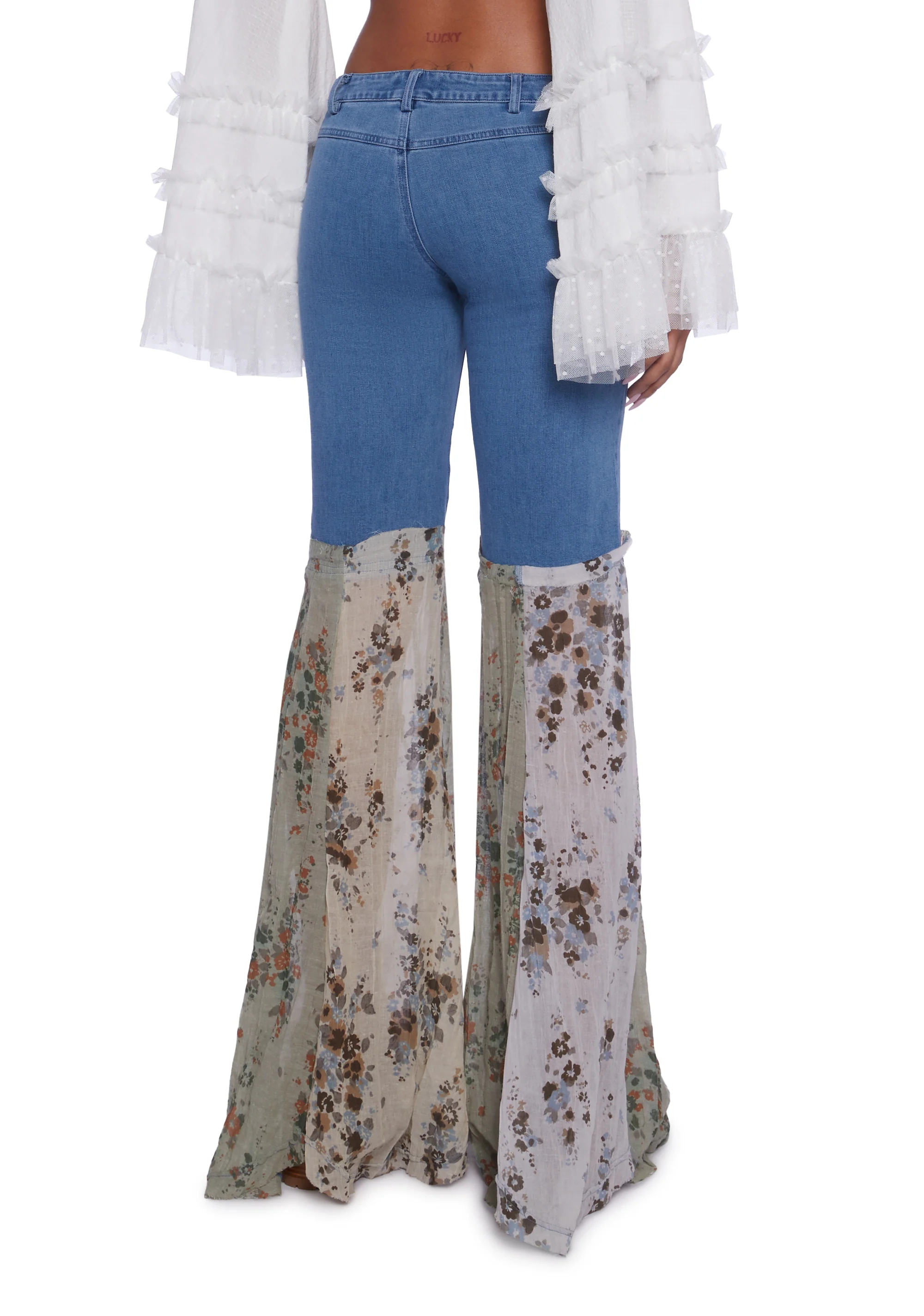 Flora Delights Denim Pants - Image 3
