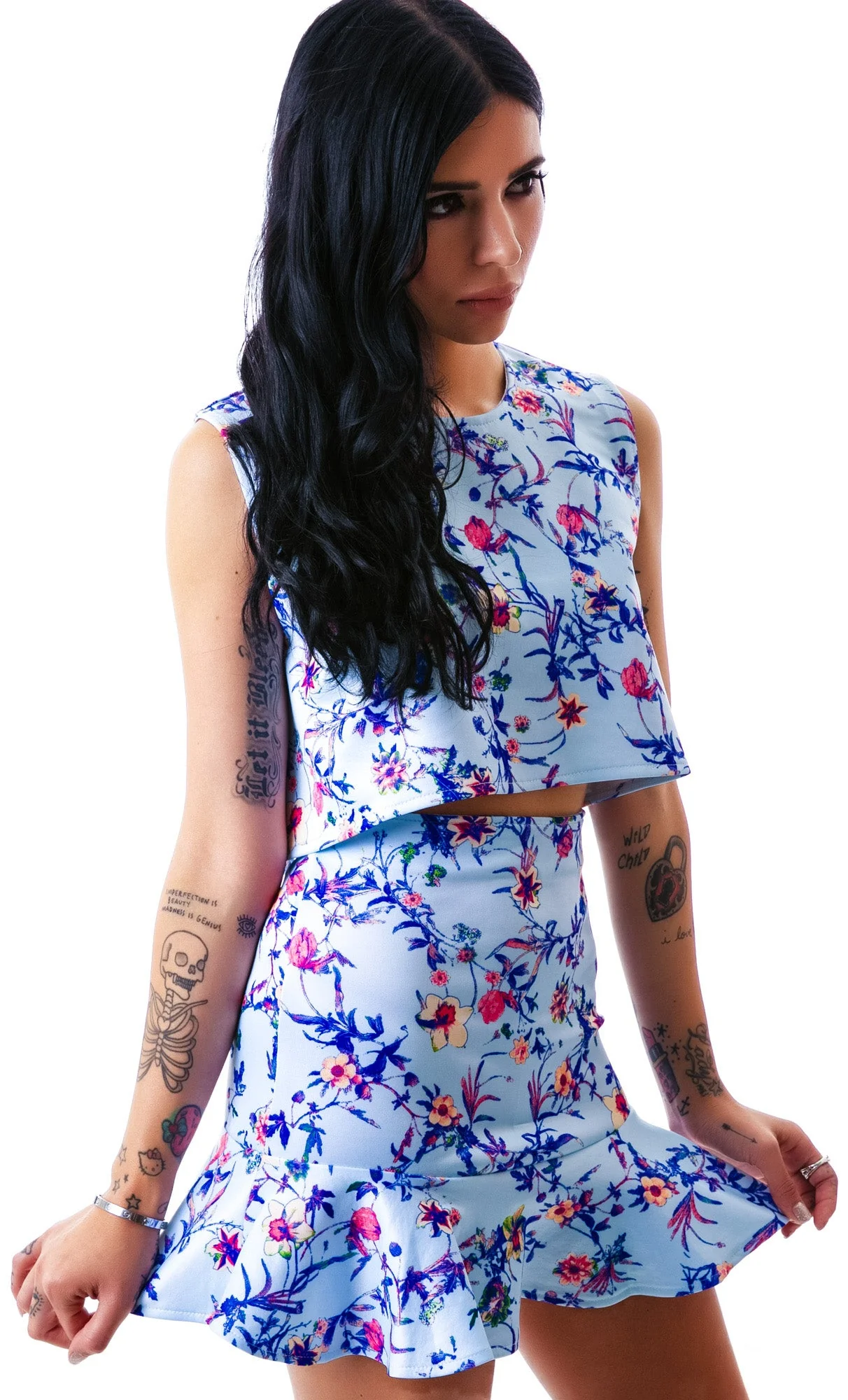 Flora Peplum Talk Skirt - White - Image 10