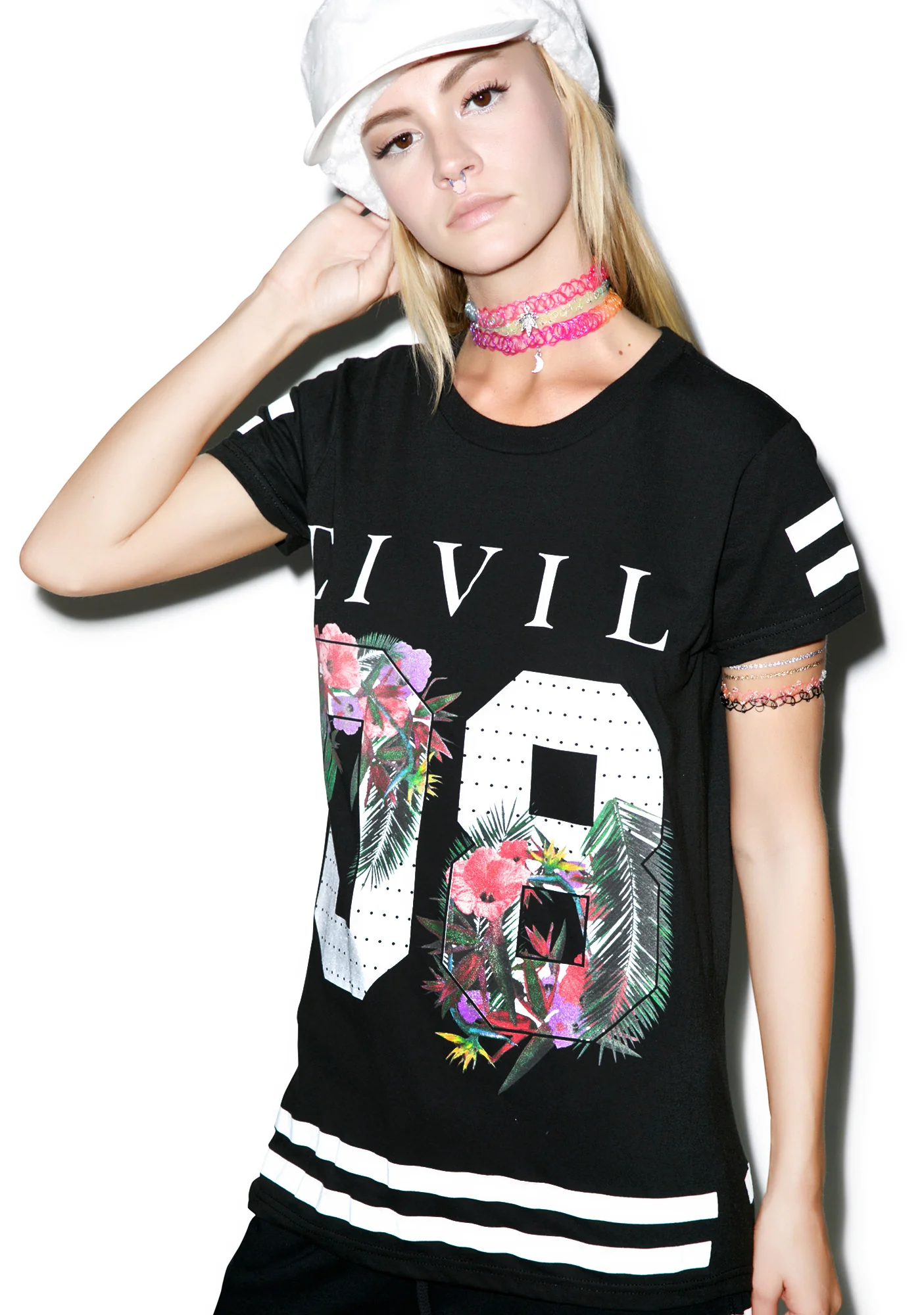 Floral 08 BF Tee - Image 2