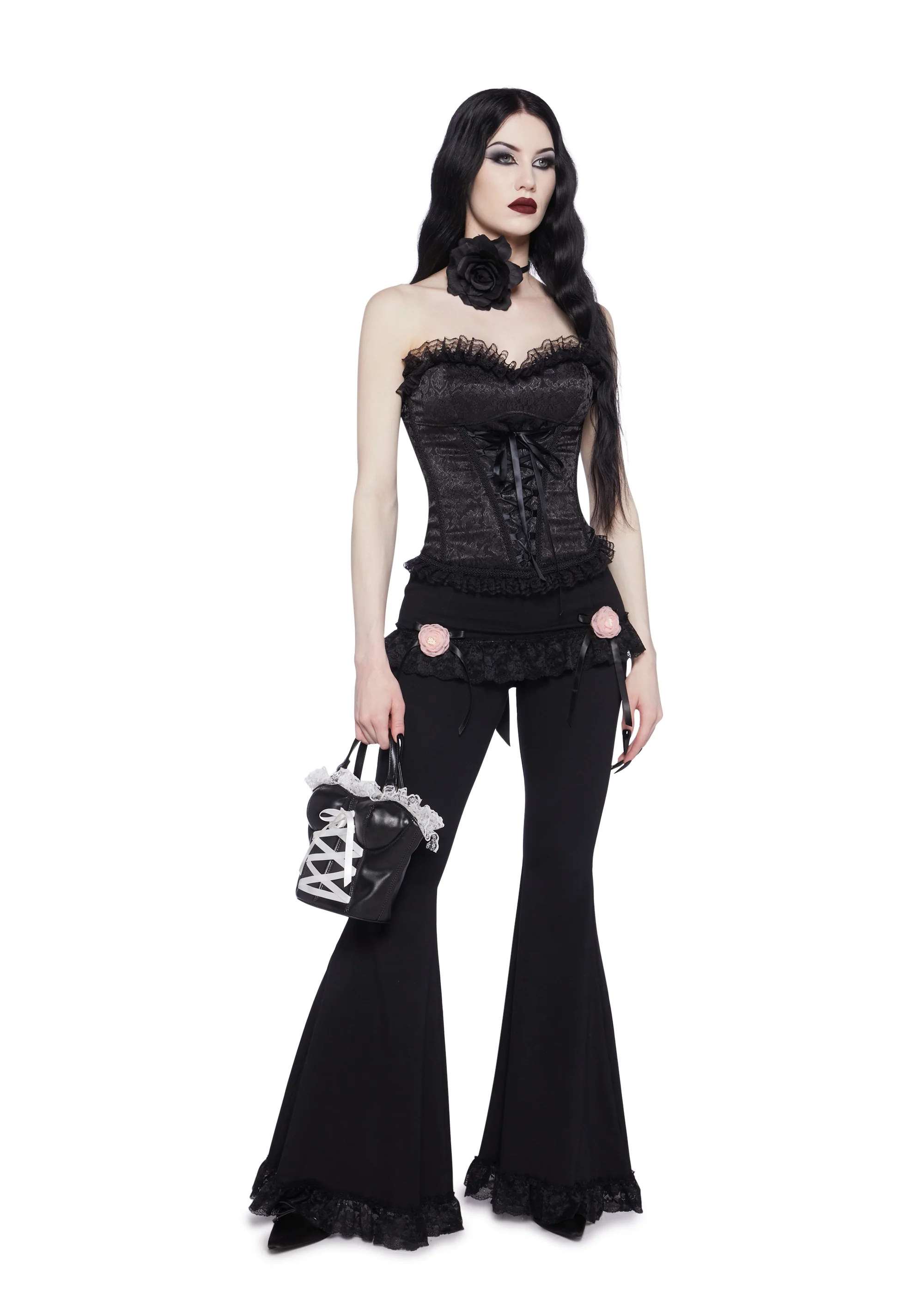 Floral Alchemy Flared Pants With Skirt - Image 2