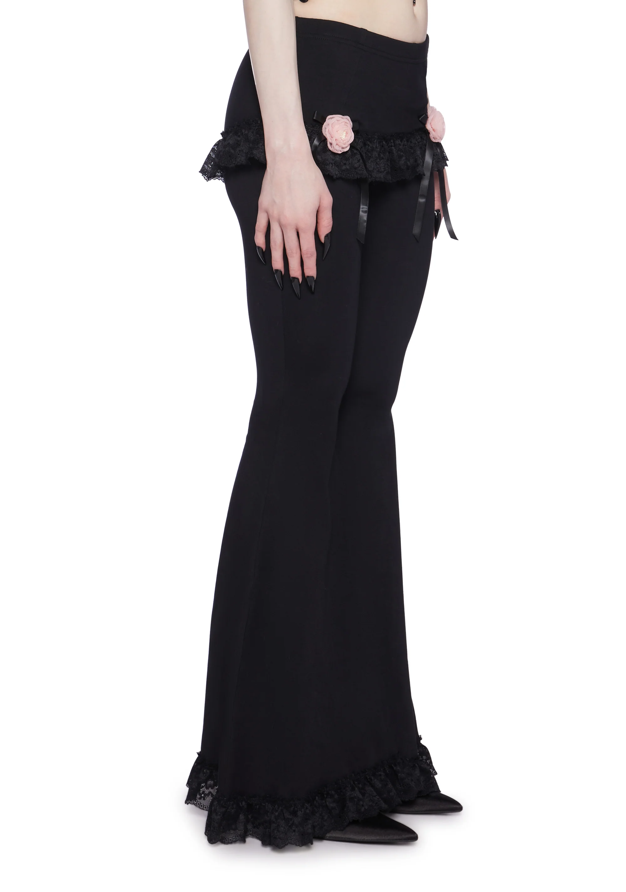 Floral Alchemy Flared Pants With Skirt - Image 3