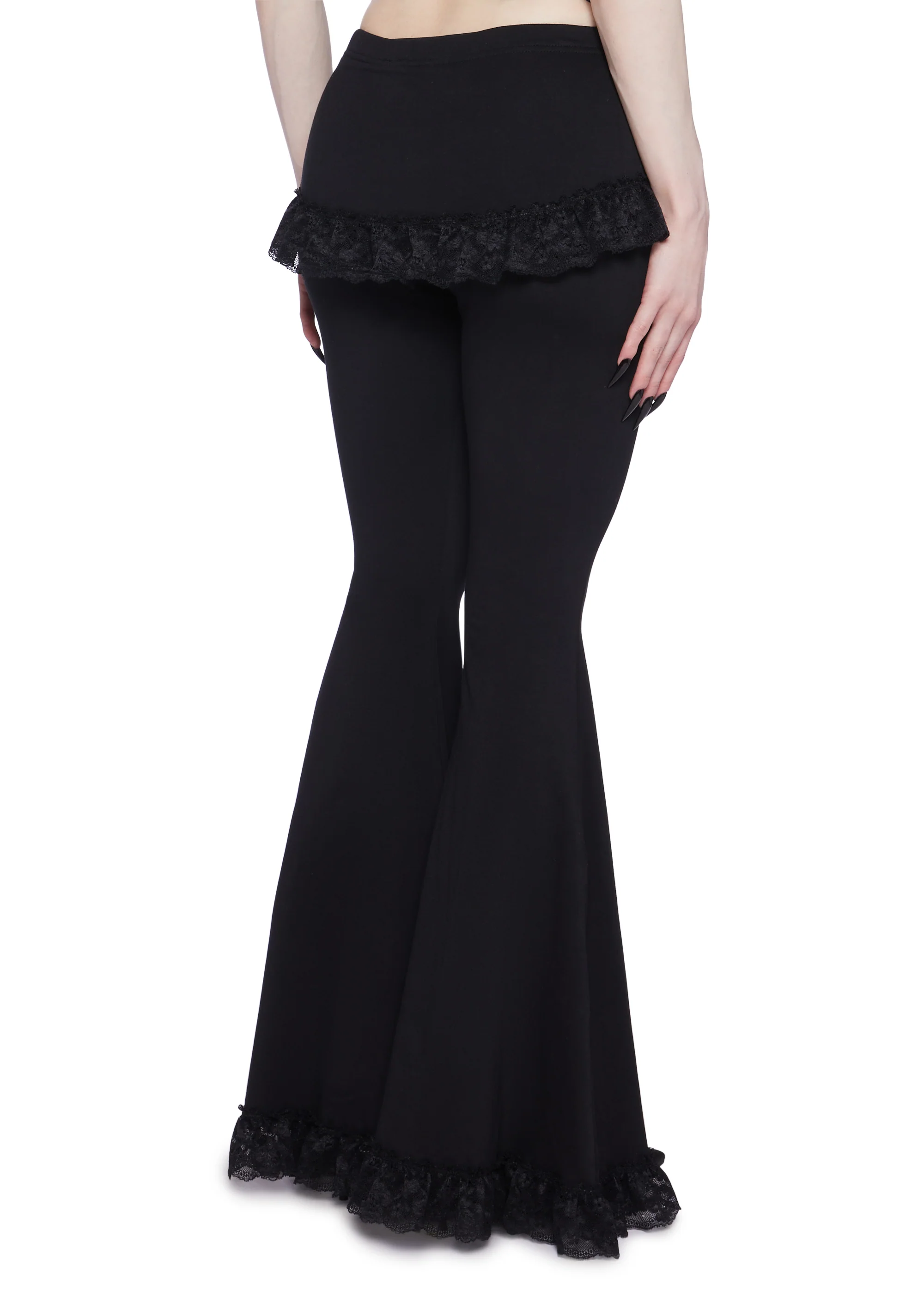 Floral Alchemy Flared Pants With Skirt - Image 4