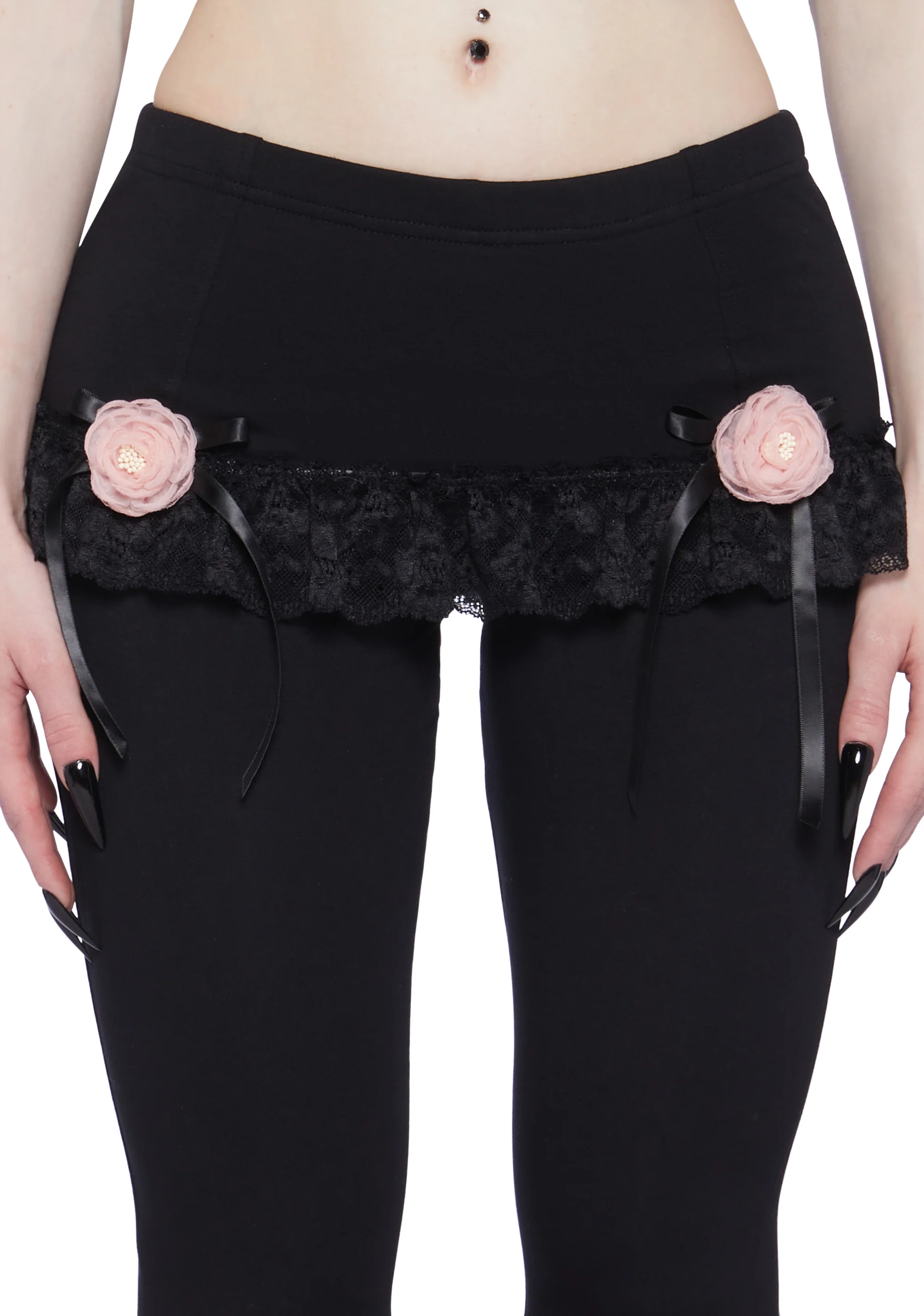 Floral Alchemy Flared Pants With Skirt - Image 5