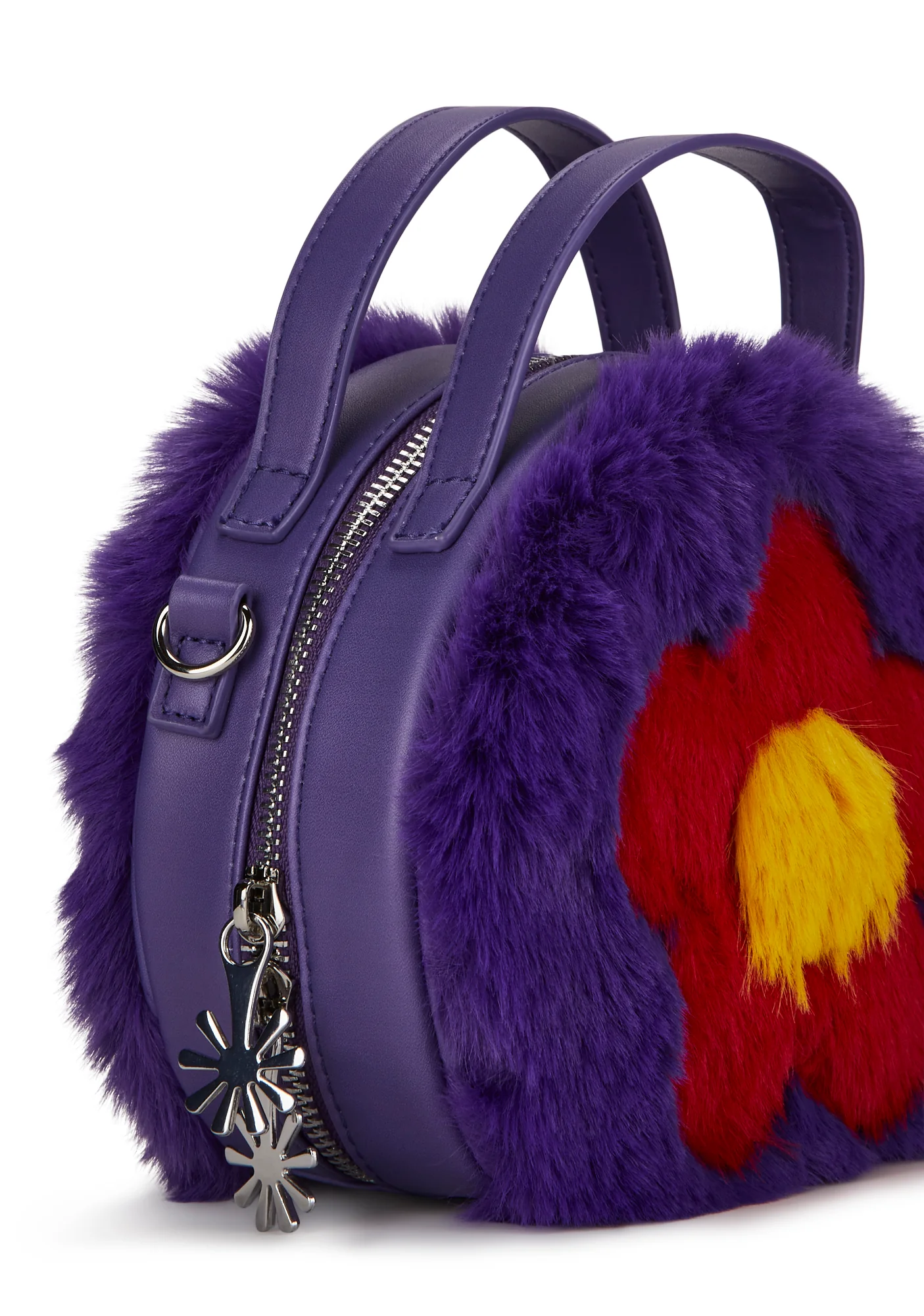 Floral Fantasies Faux Fur Handbag - Image 2