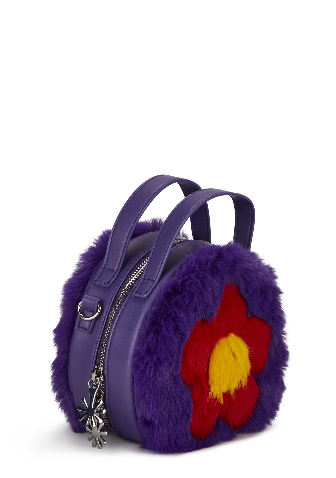Floral Fantasies Faux Fur Handbag - Image 3