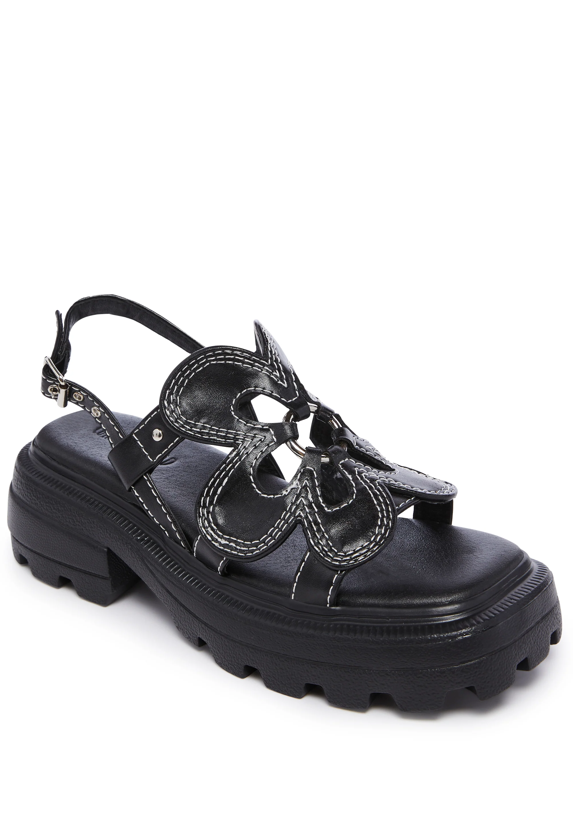 Floral Frenzy Platform Sandals - Image 3