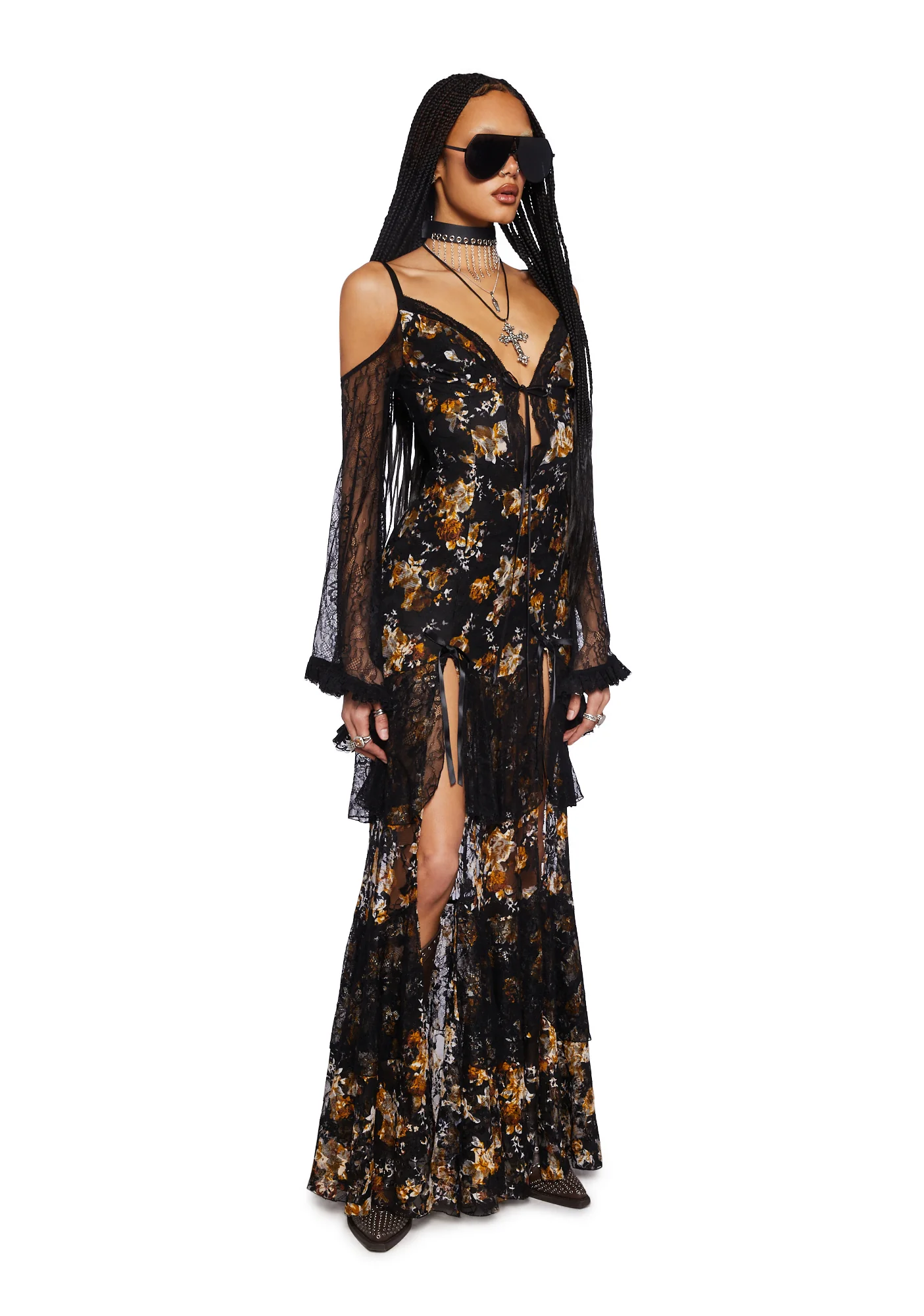 Rosebud Rivera Maxi Dress- Black - Image 4