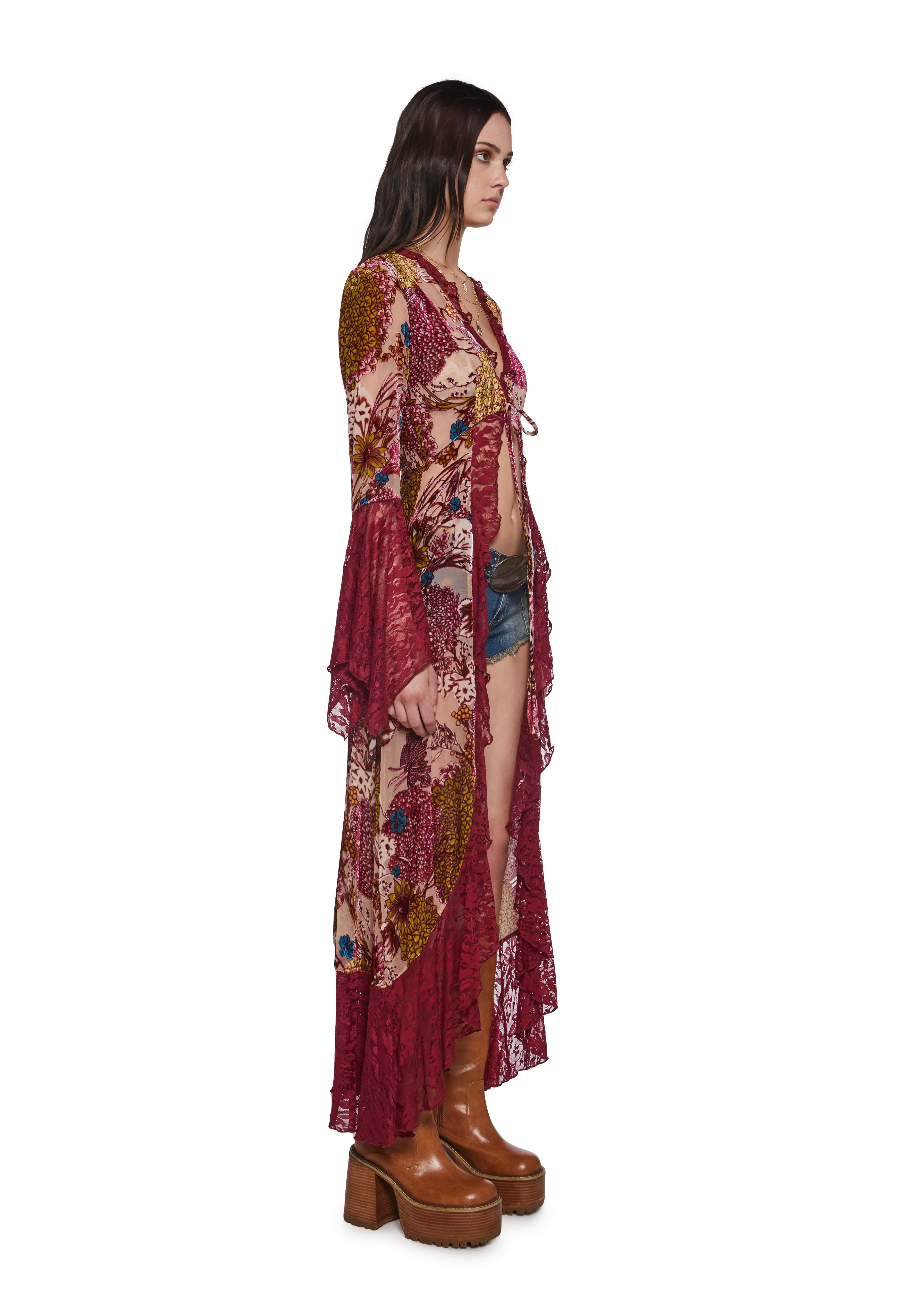 Boho Girl Floral Duster - Image 4