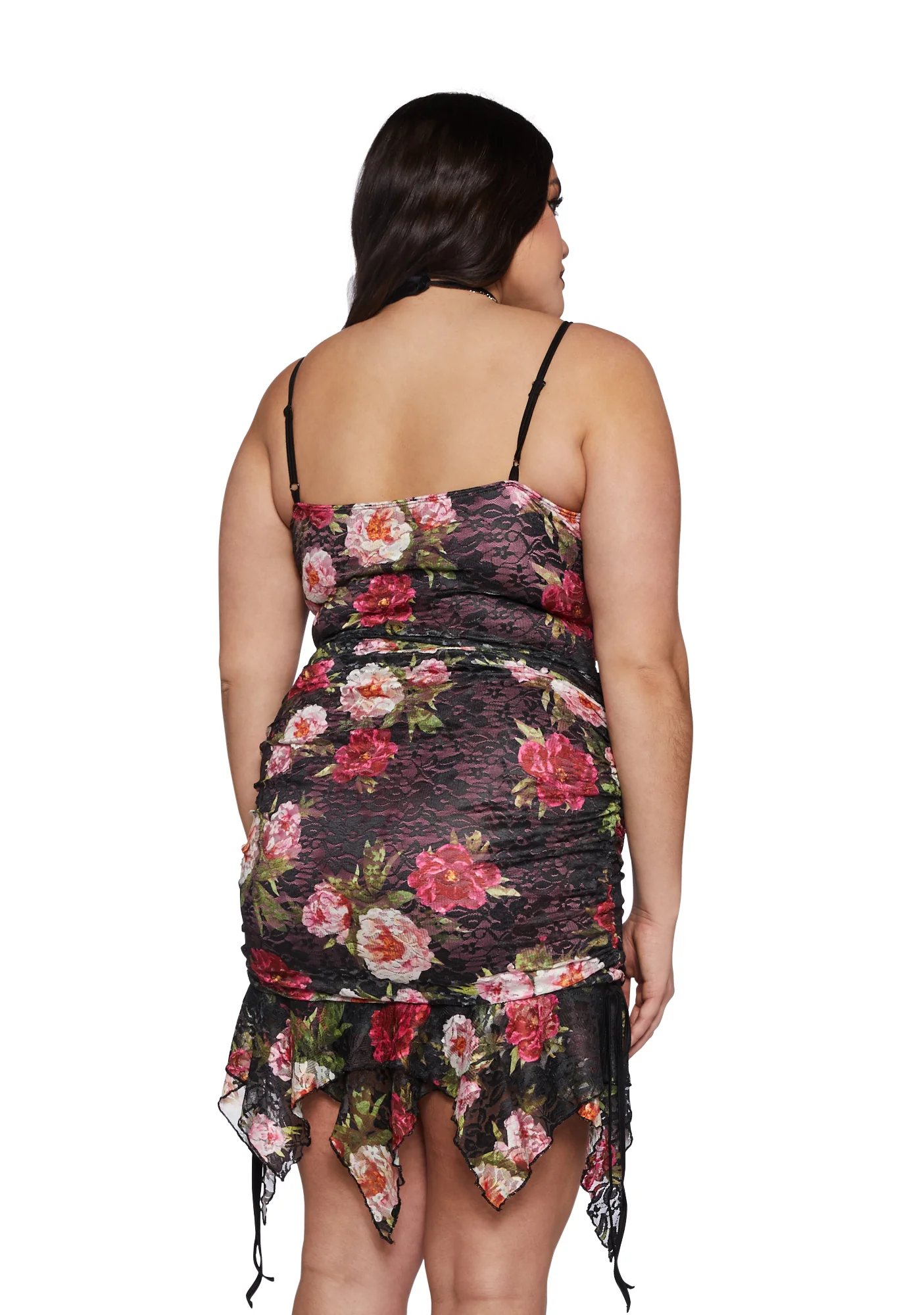 Plus Heartfelt Horizon Mini Dress - Floral - Image 4