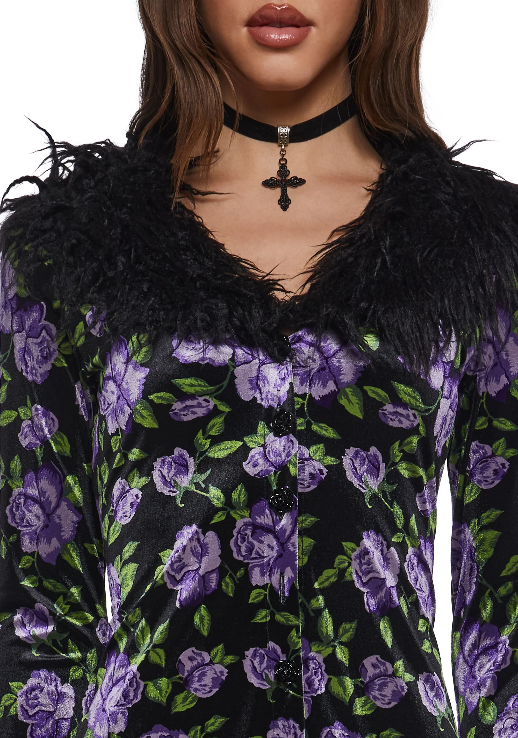 Floral Velvet Duster - Image 2