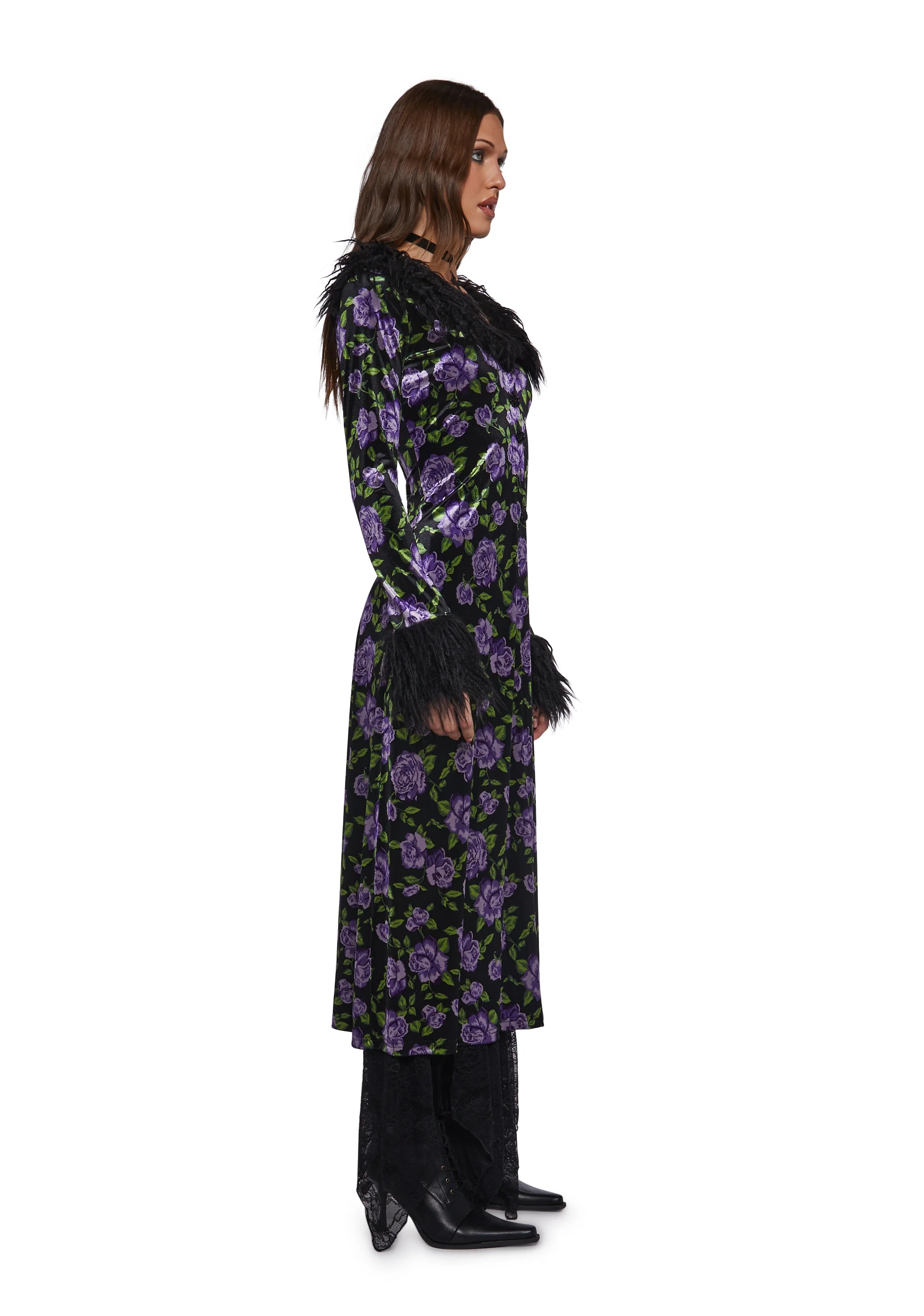 Floral Velvet Duster - Image 3